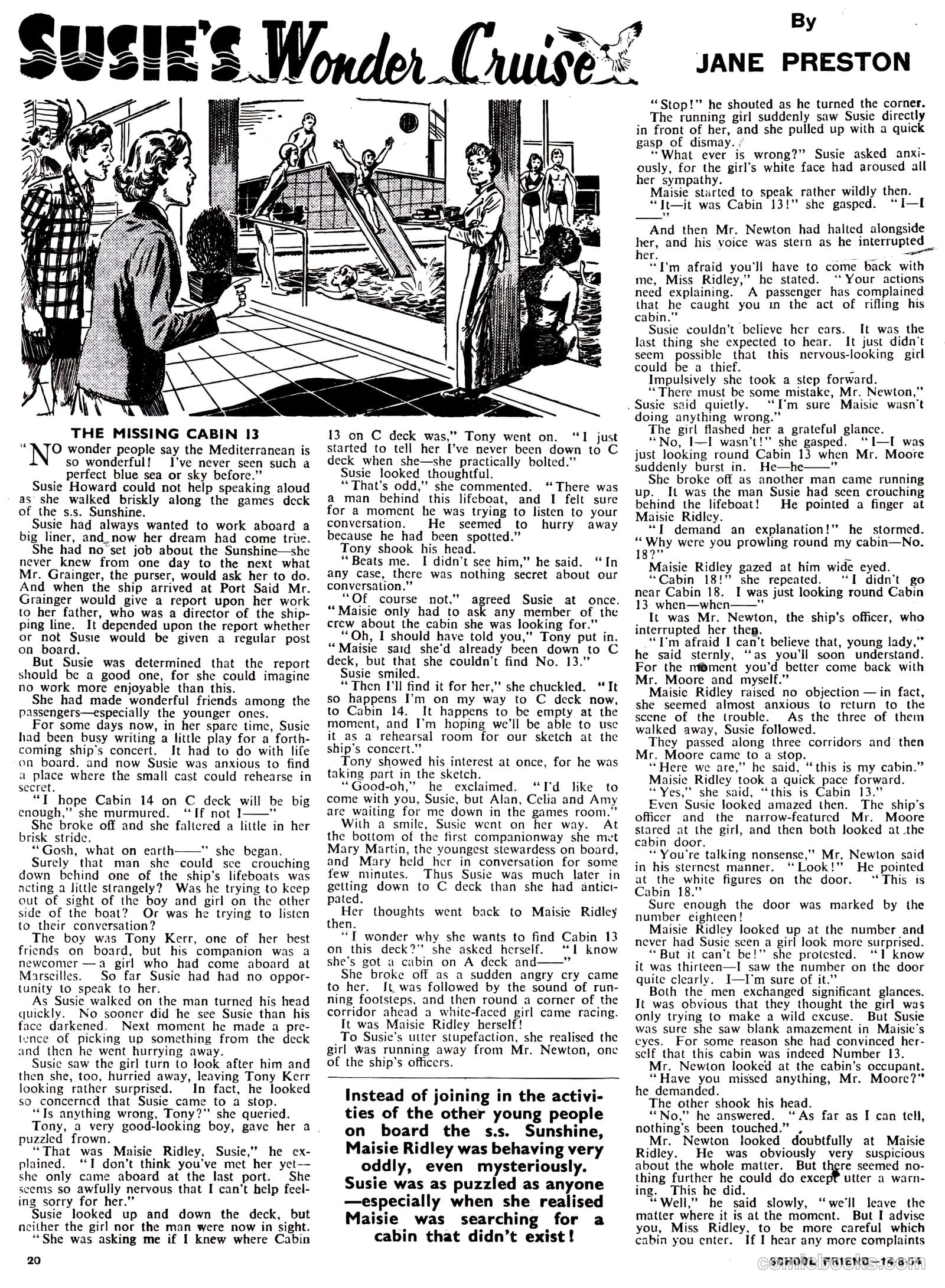 School Friend #222 (1954) — page 20 of 24