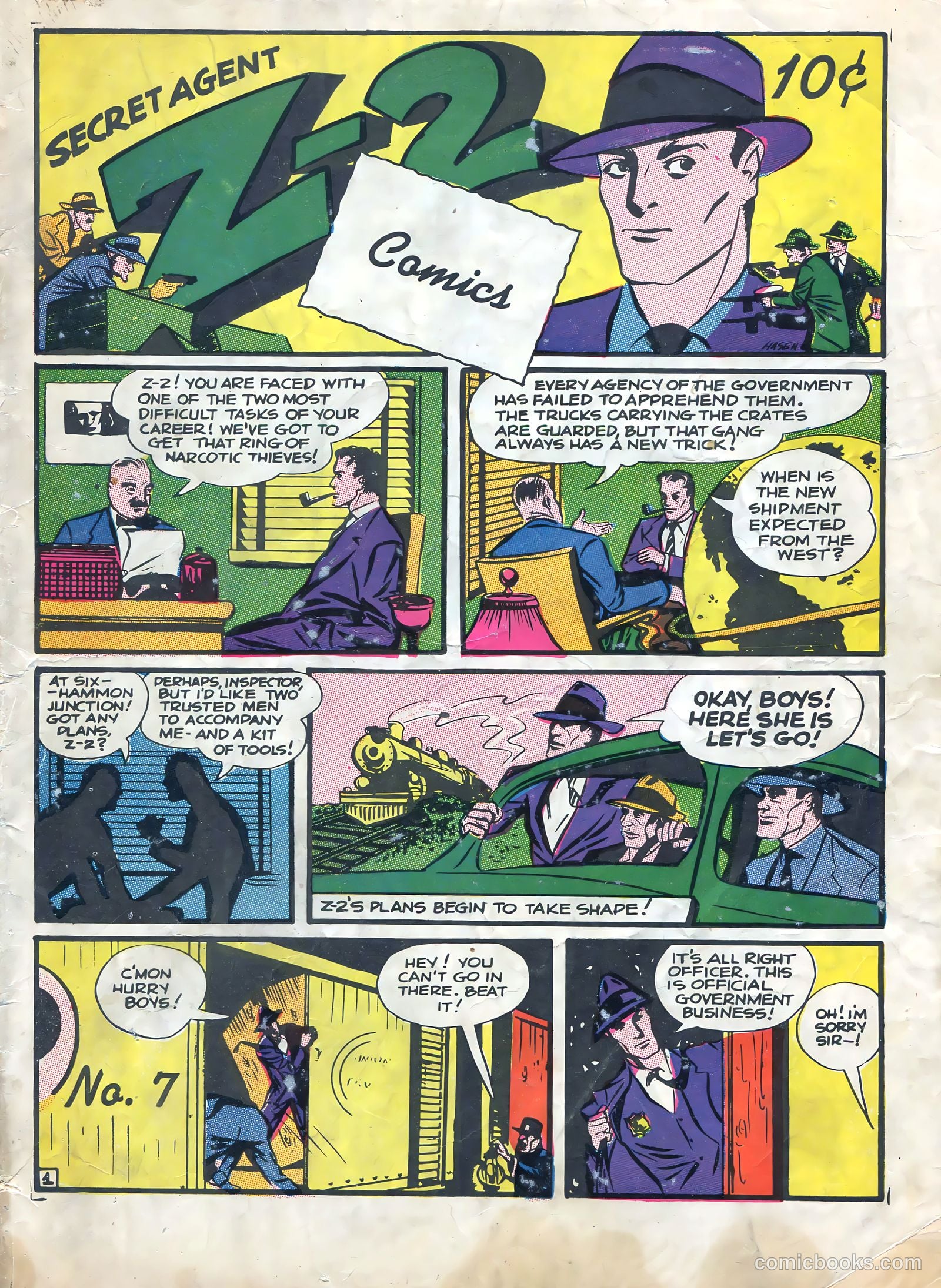 Secret Agent Z-2 Comics #7