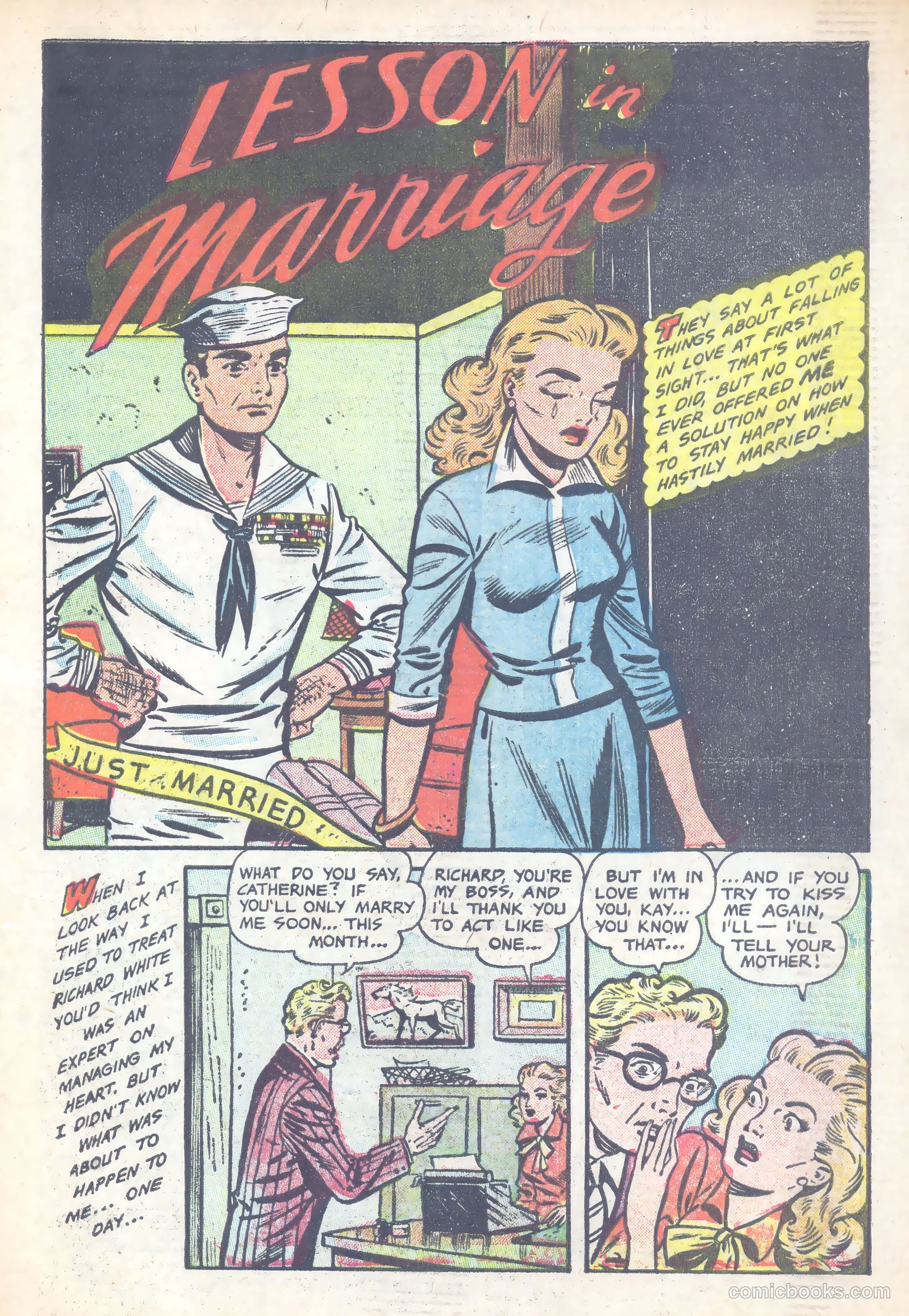 Secret Romances #26 (1955) — page 3 of 36