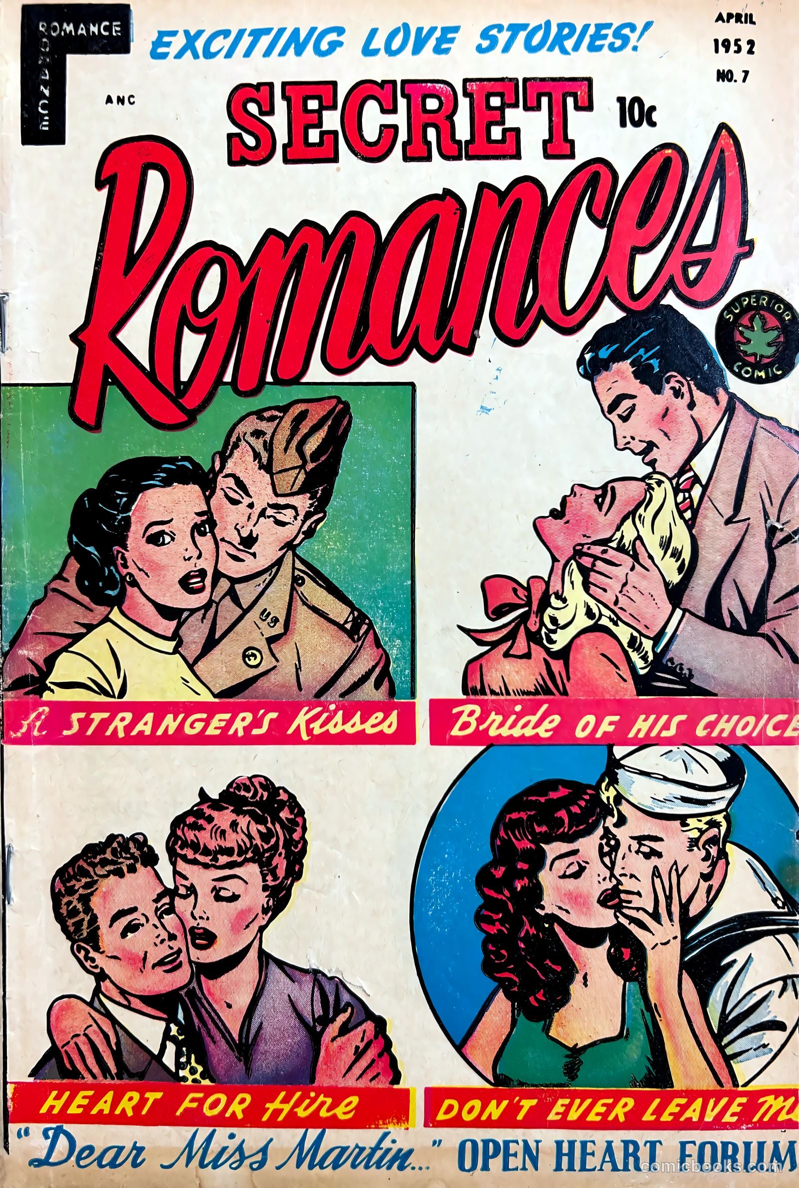 Secret Romances #7 cover