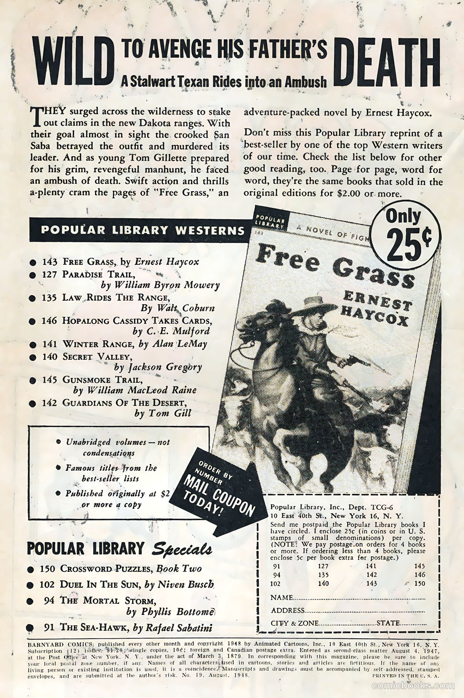 Barnyard Comics #19 (1948, Animated Cartoons, Inc.) — page 2 of 52