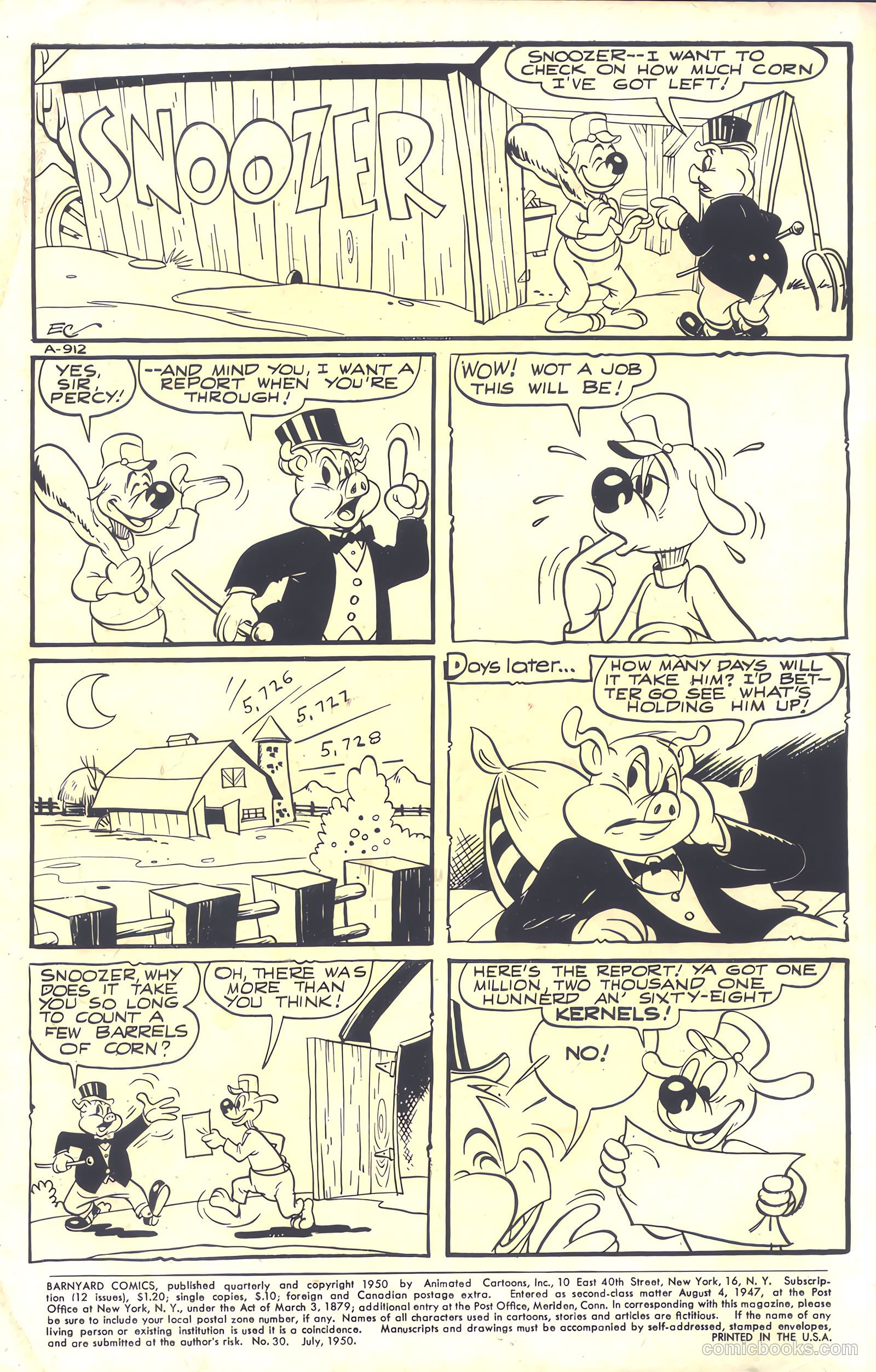 Barnyard Comics #30 (1950, Animated Cartoons, Inc.) — page 2 of 36