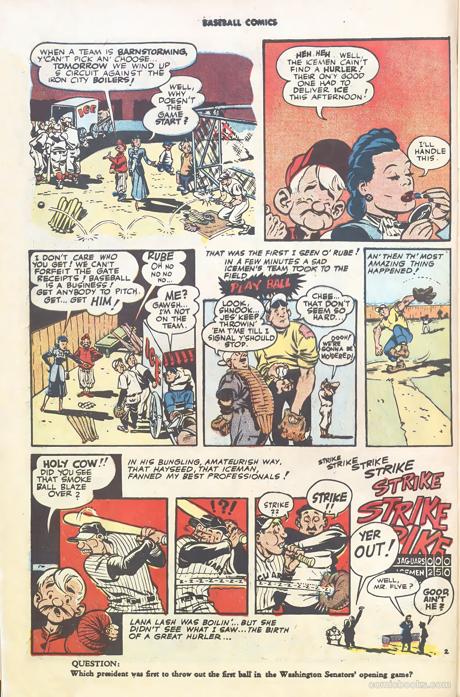 Baseball Comics #1 (1991) — page 4 of 36