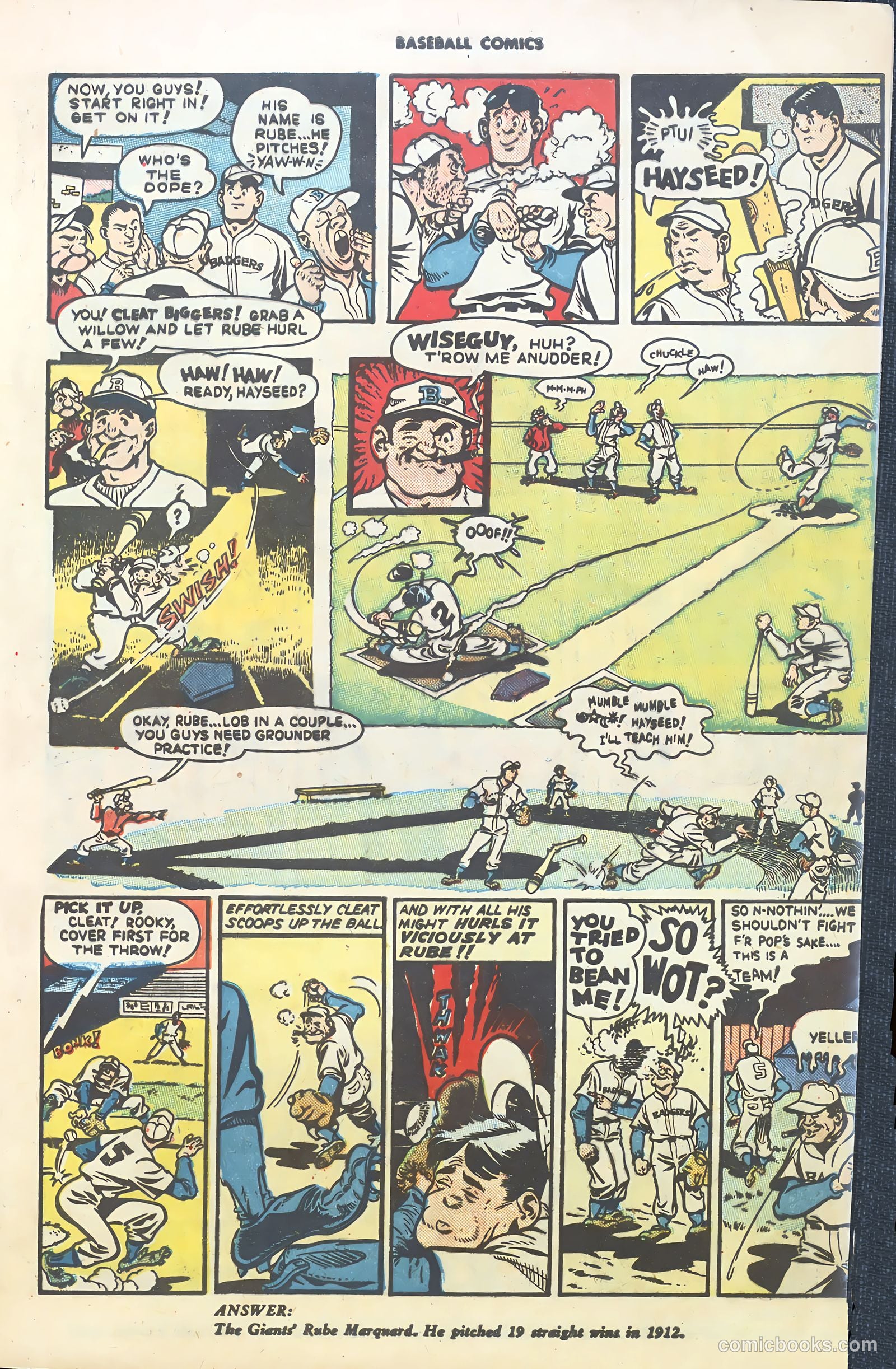 Baseball Comics #1 (1991) — page 9 of 36