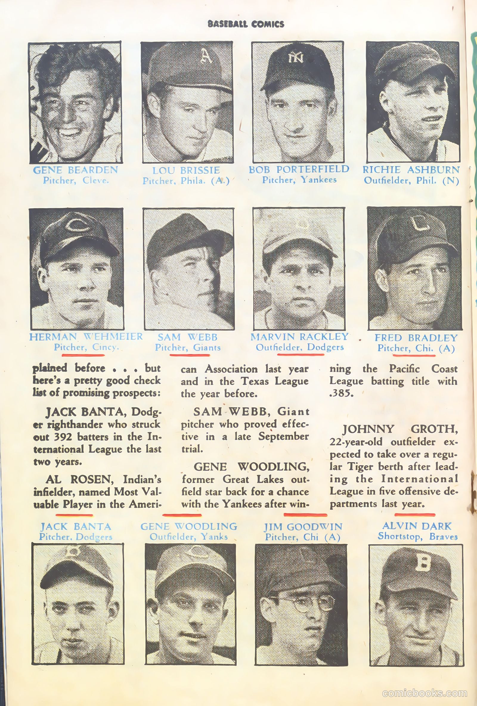 Baseball Comics #1 (1991) — page 16 of 36