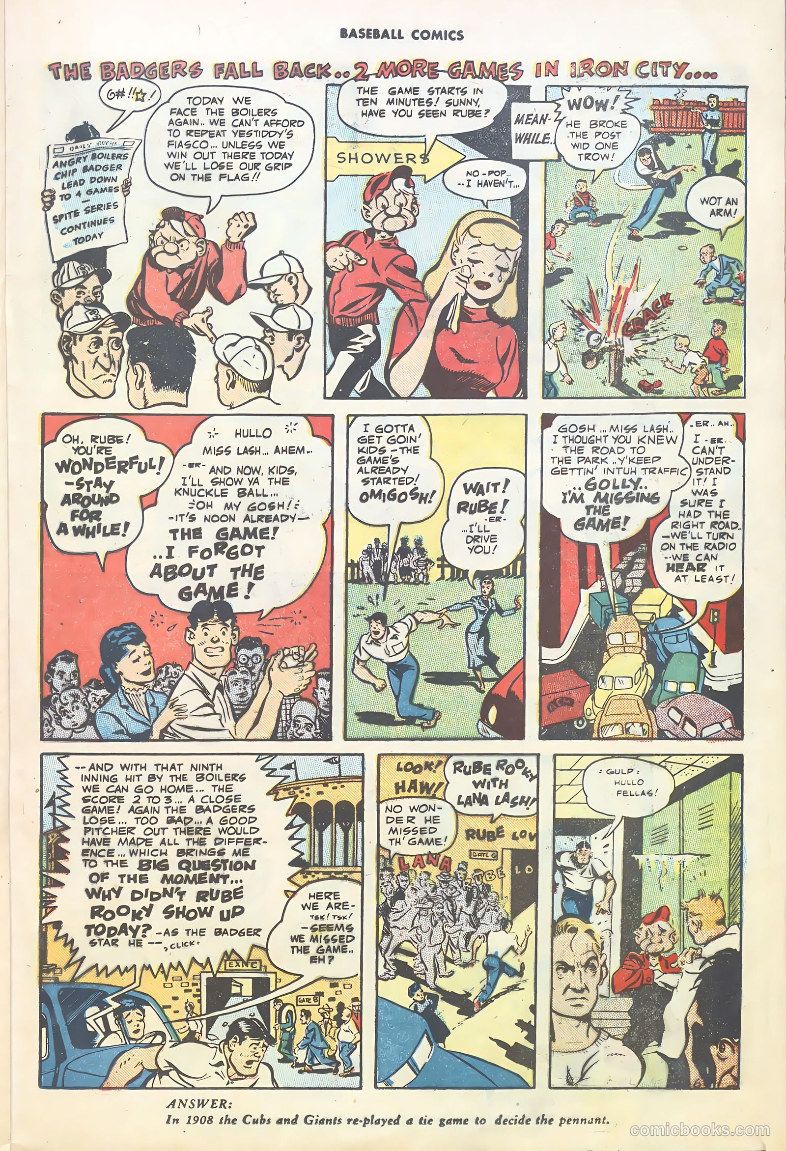 Baseball Comics #1 (1991) — page 23 of 36