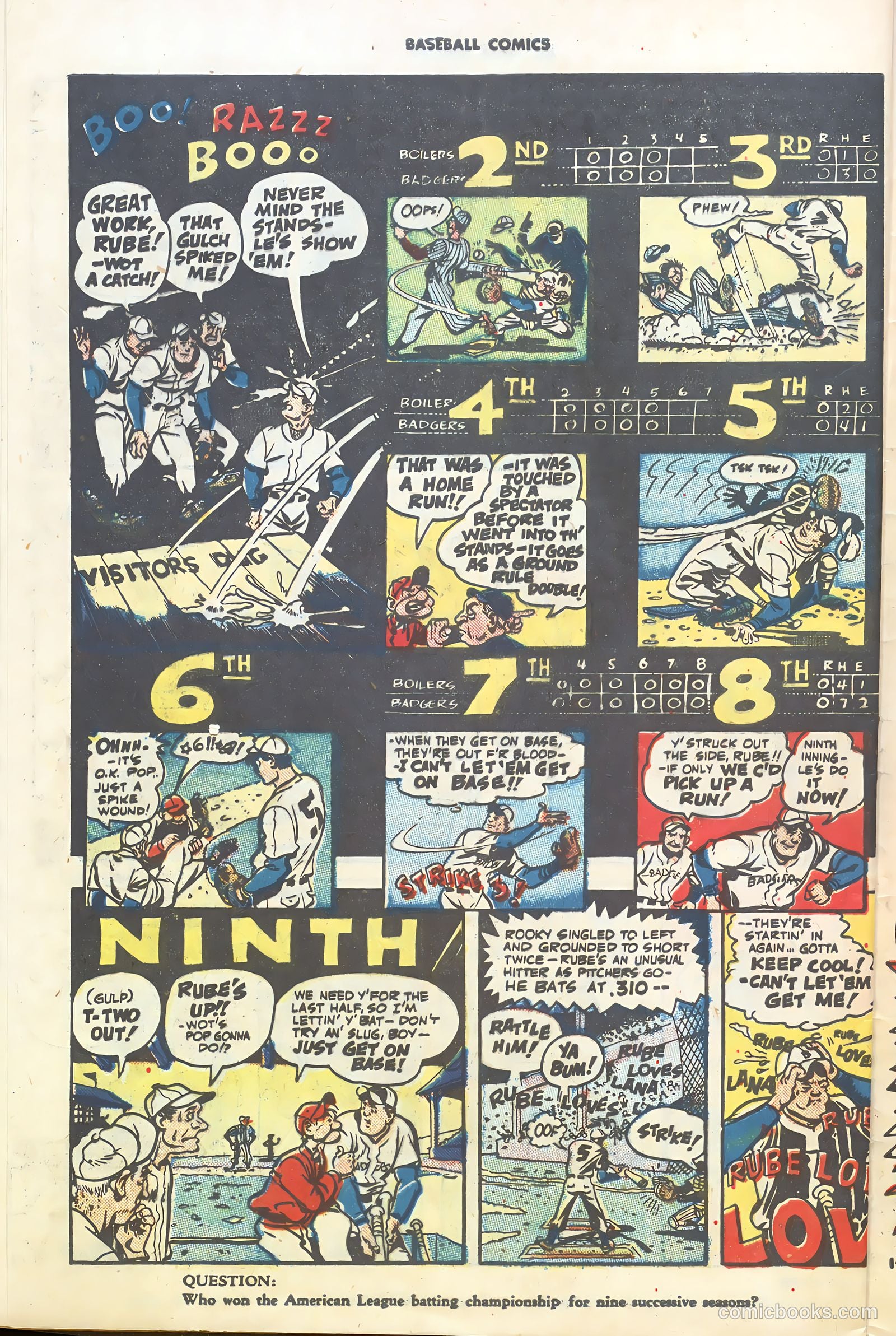Baseball Comics #1 (1991) — page 28 of 36