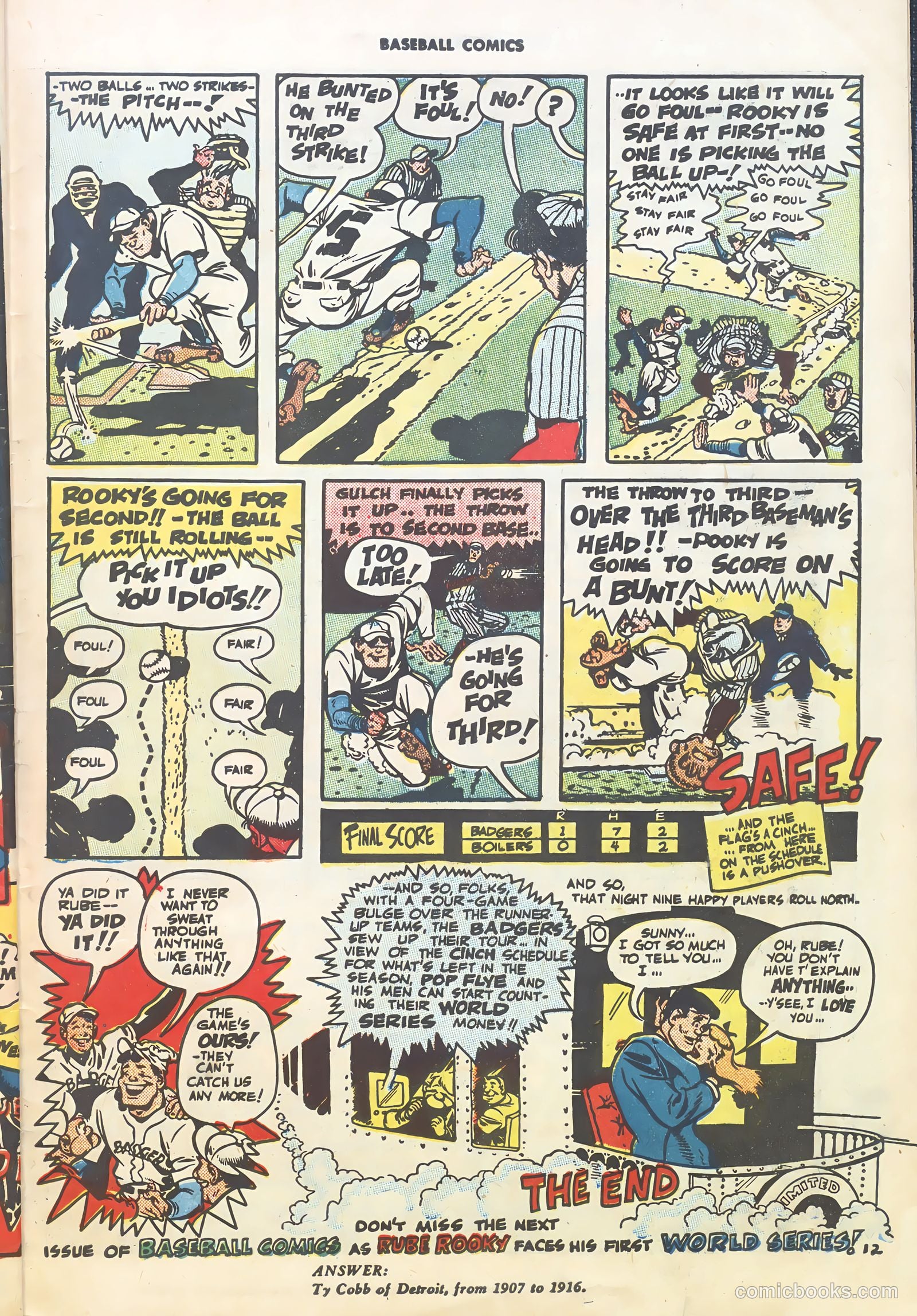 Baseball Comics #1 (1991) — page 29 of 36