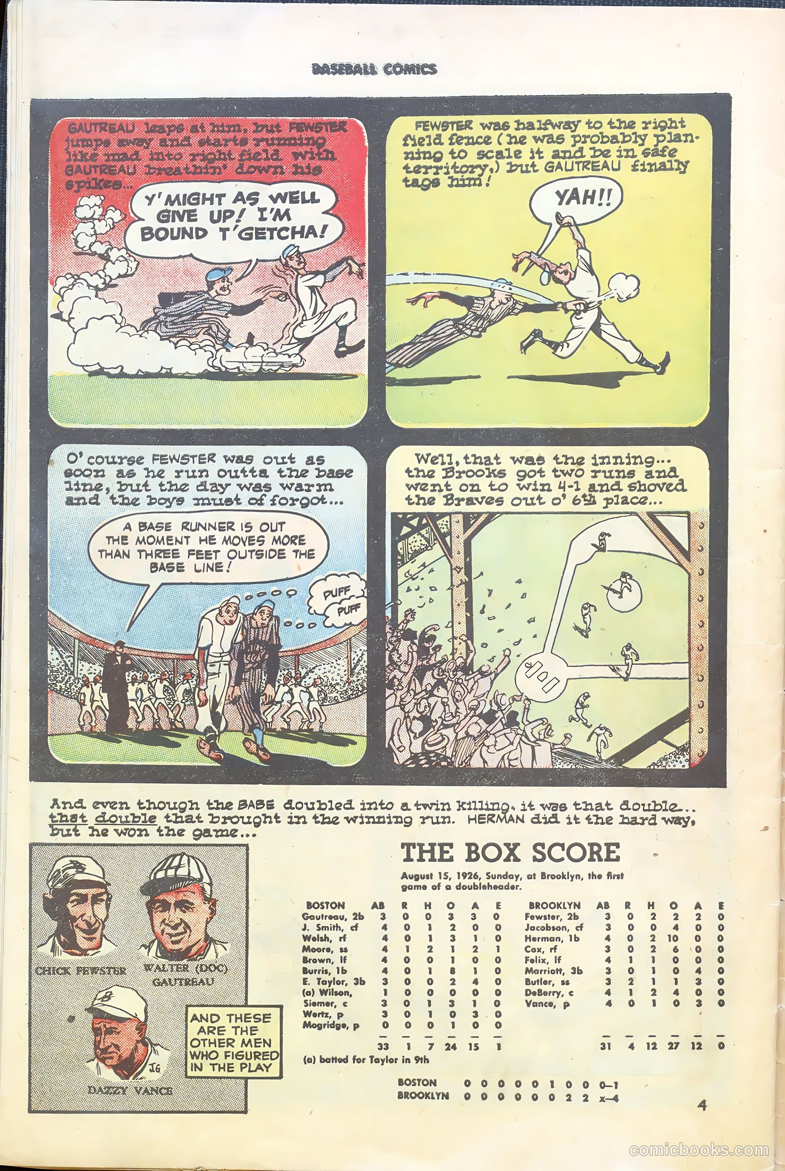 Baseball Comics #1 (1991) — page 34 of 36