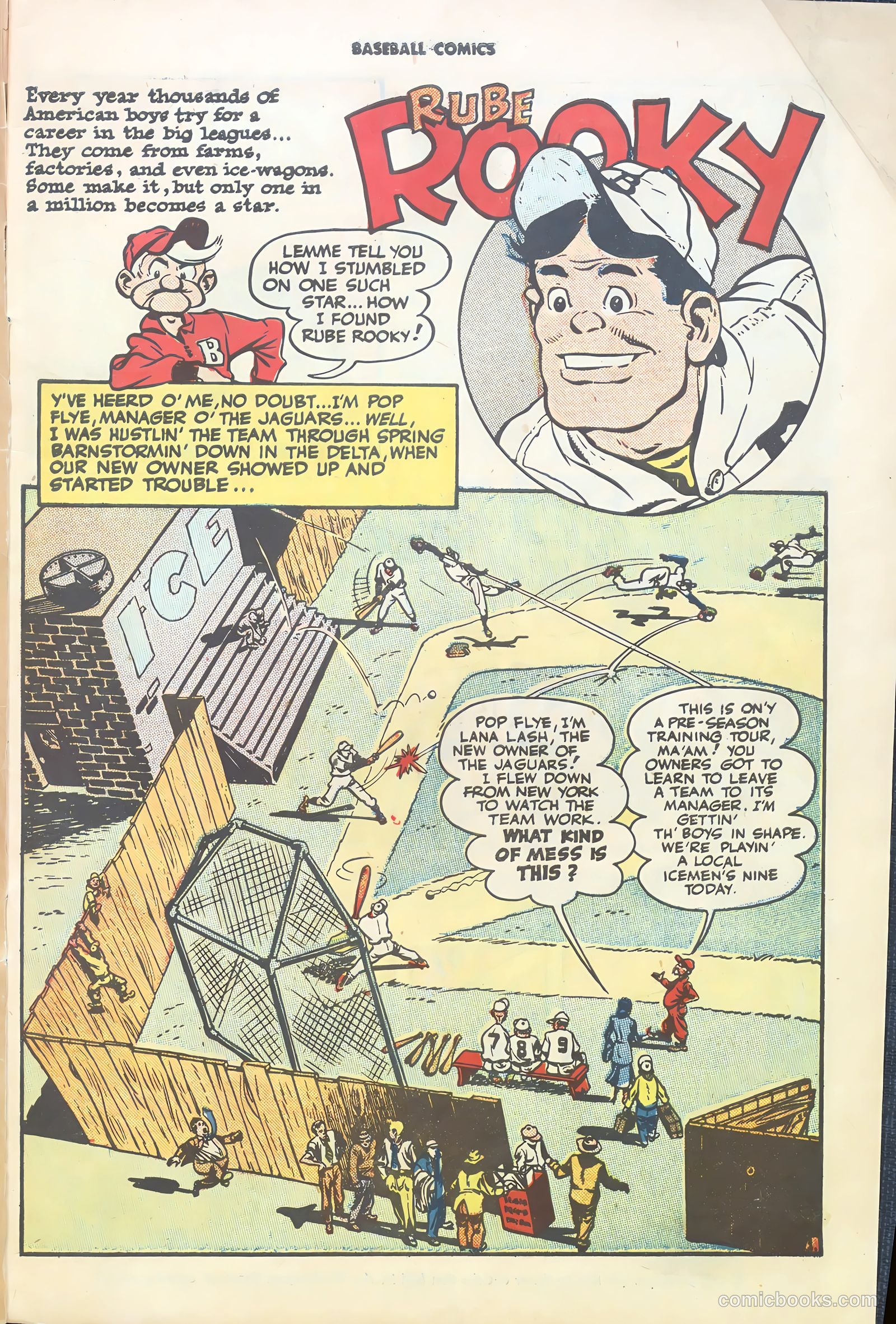Baseball Comics #1 (1992) — page 3 of 36