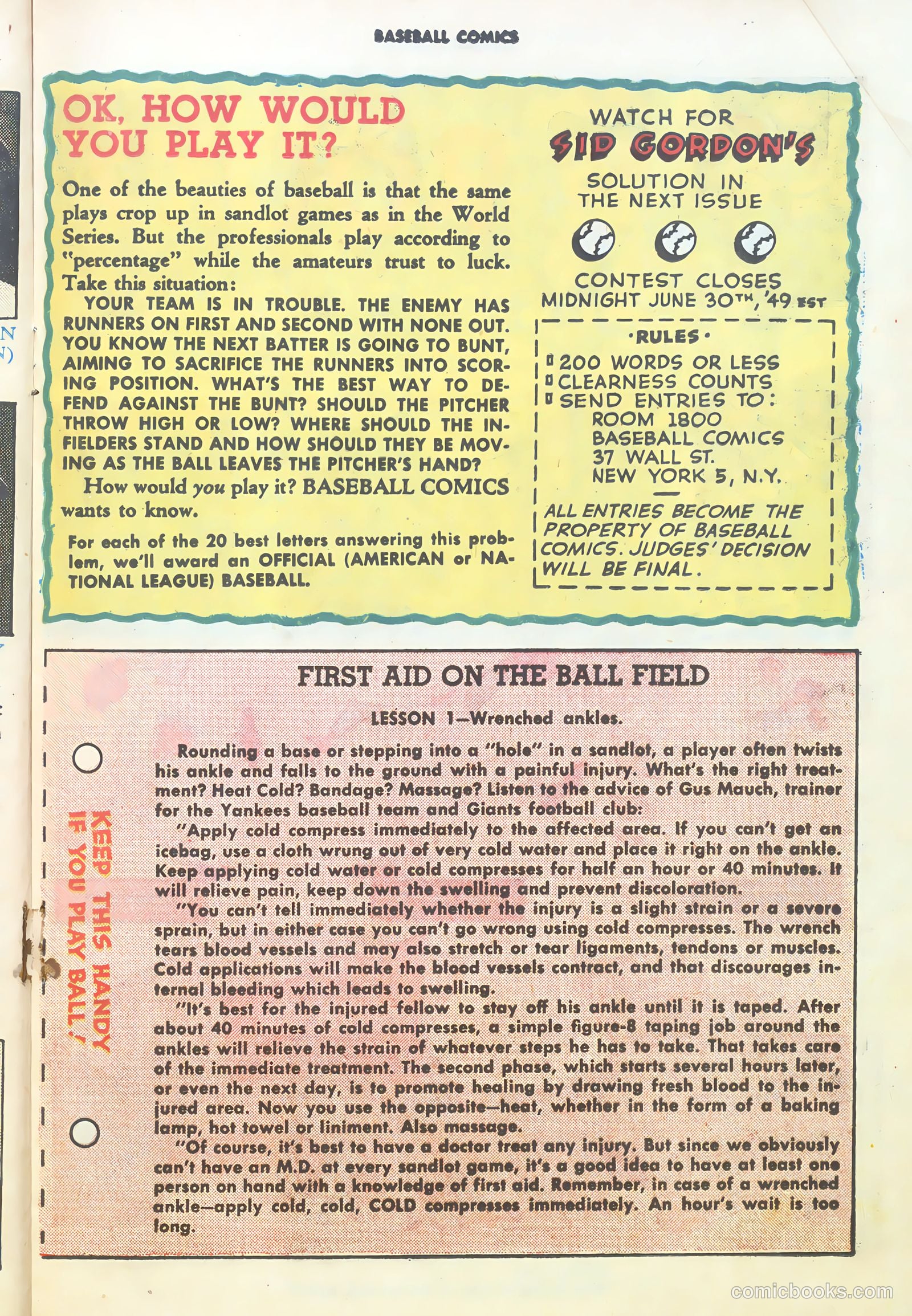 Baseball Comics #1 (1992) — page 17 of 36