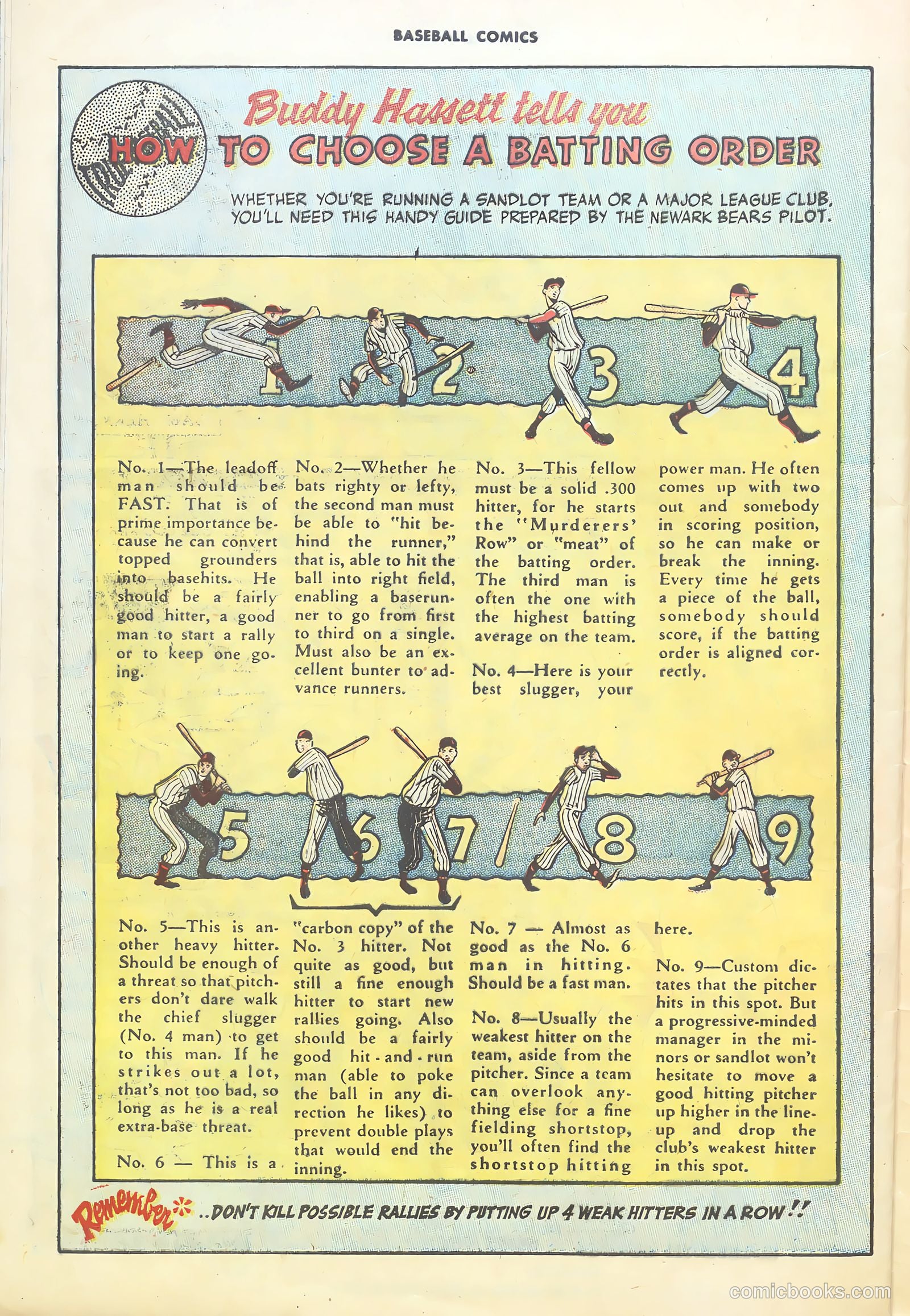 Baseball Comics #1 (1992) — page 30 of 36