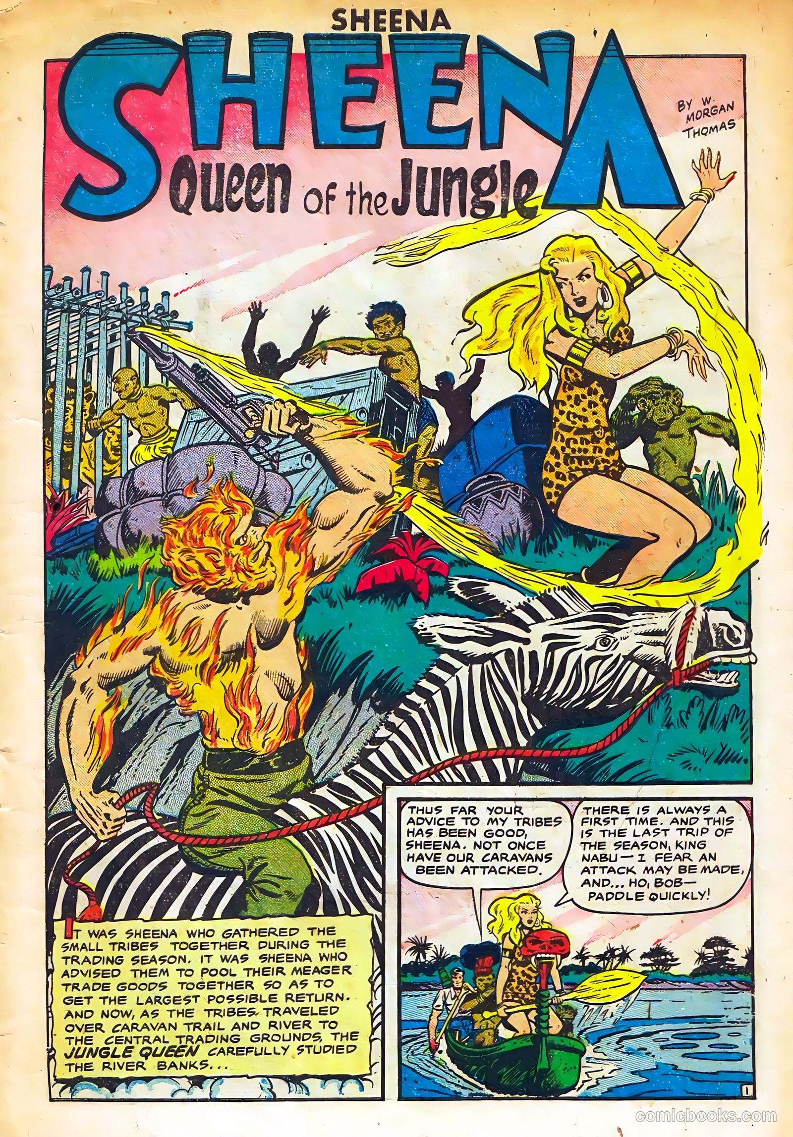 Sheena, Queen of the Jungle #11 (1951, Real Adventures Pub. Co., Inc.) — page 3 of 36