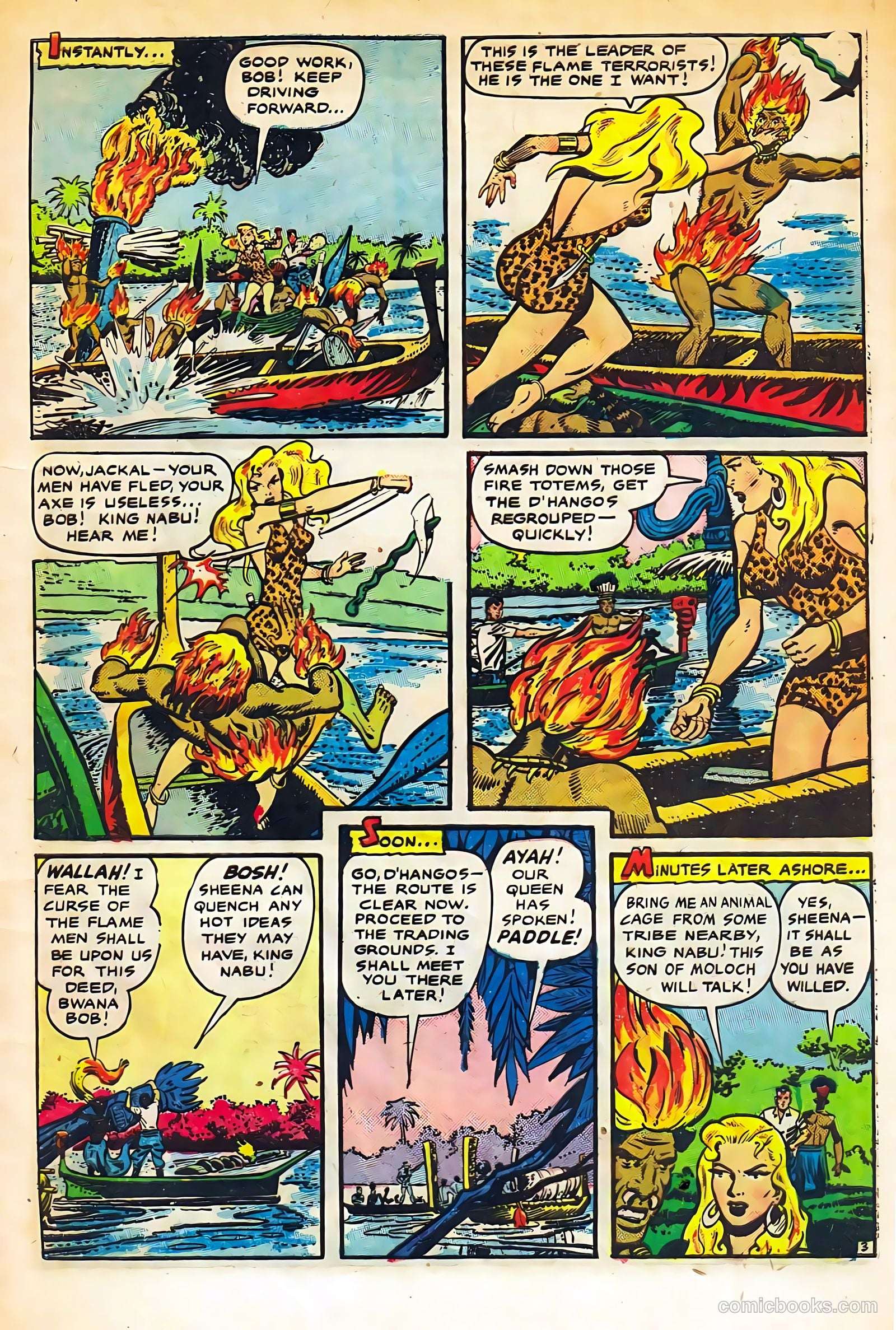 Sheena, Queen of the Jungle #11 (1951, Real Adventures Pub. Co., Inc.) — page 5 of 36
