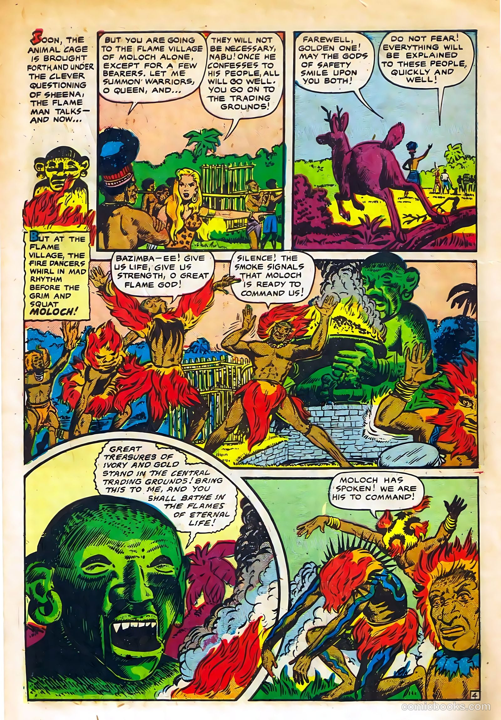 Sheena, Queen of the Jungle #11 (1951, Real Adventures Pub. Co., Inc.) — page 6 of 36