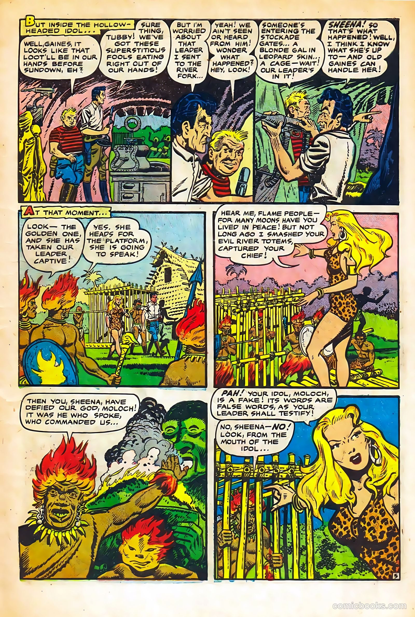Sheena, Queen of the Jungle #11 (1951, Real Adventures Pub. Co., Inc.) — page 7 of 36