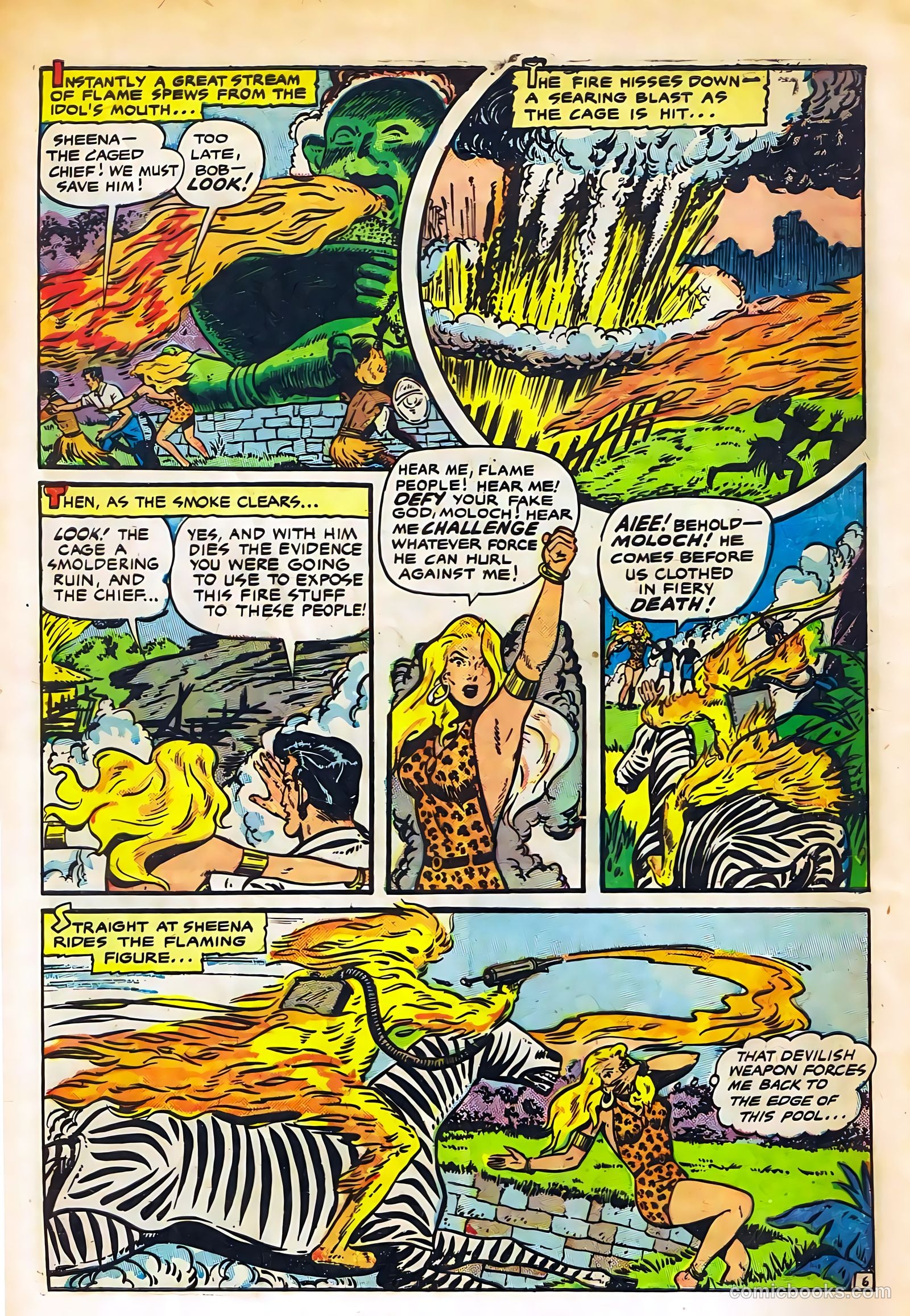 Sheena, Queen of the Jungle #11 (1951, Real Adventures Pub. Co., Inc.) — page 8 of 36