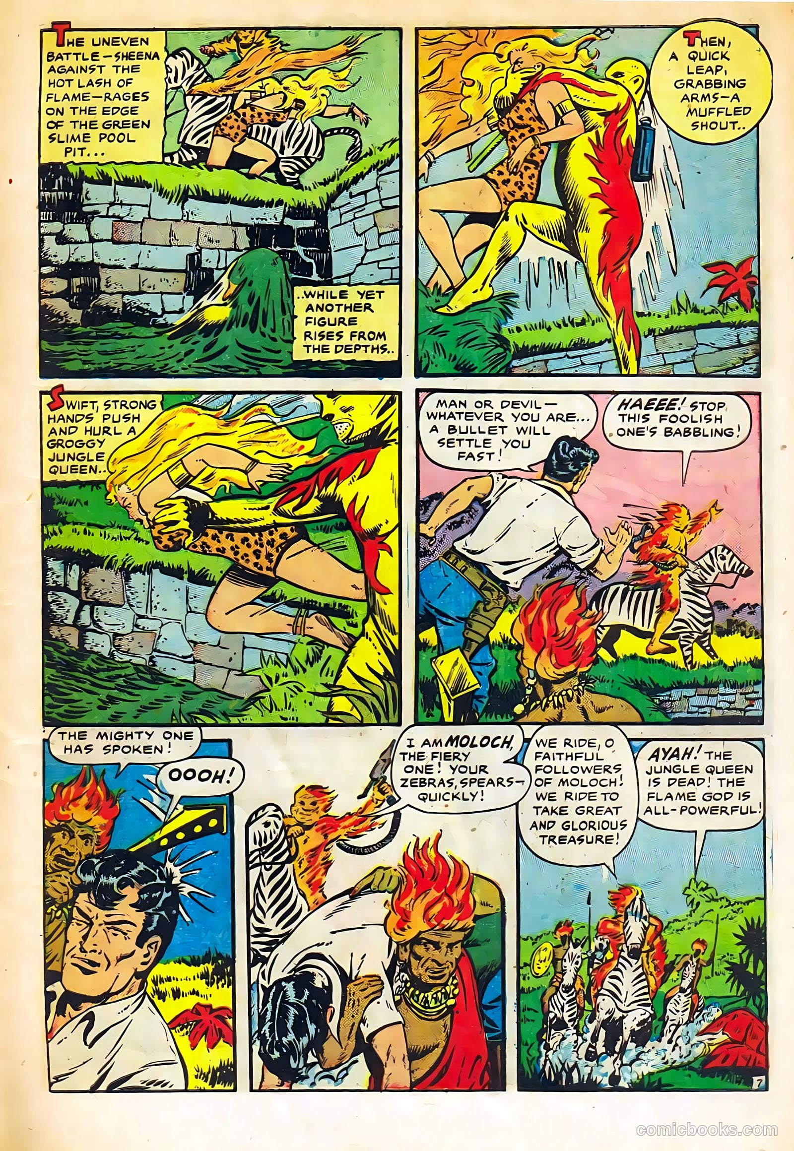 Sheena, Queen of the Jungle #11 (1951, Real Adventures Pub. Co., Inc.) — page 9 of 36