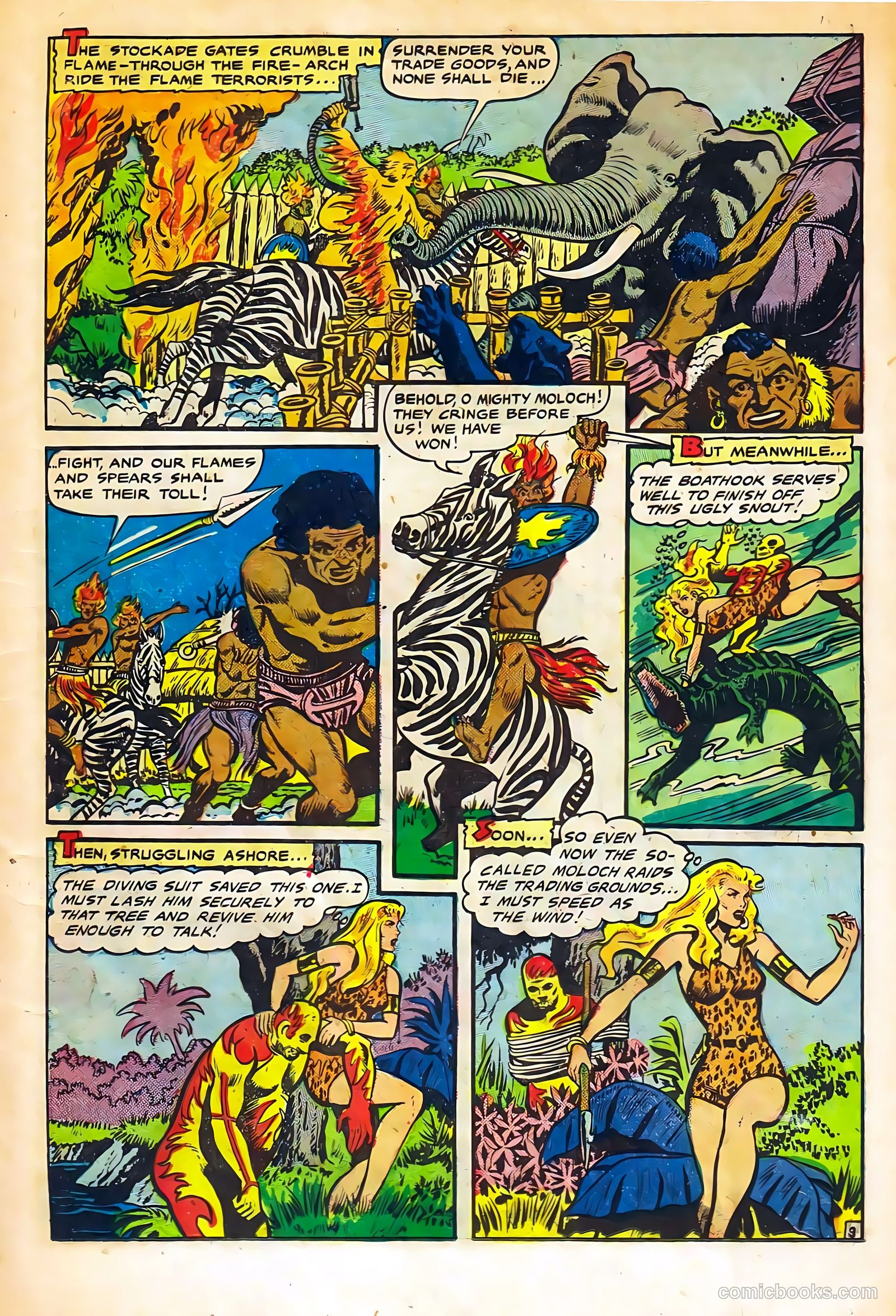 Sheena, Queen of the Jungle #11 (1951, Real Adventures Pub. Co., Inc.) — page 11 of 36