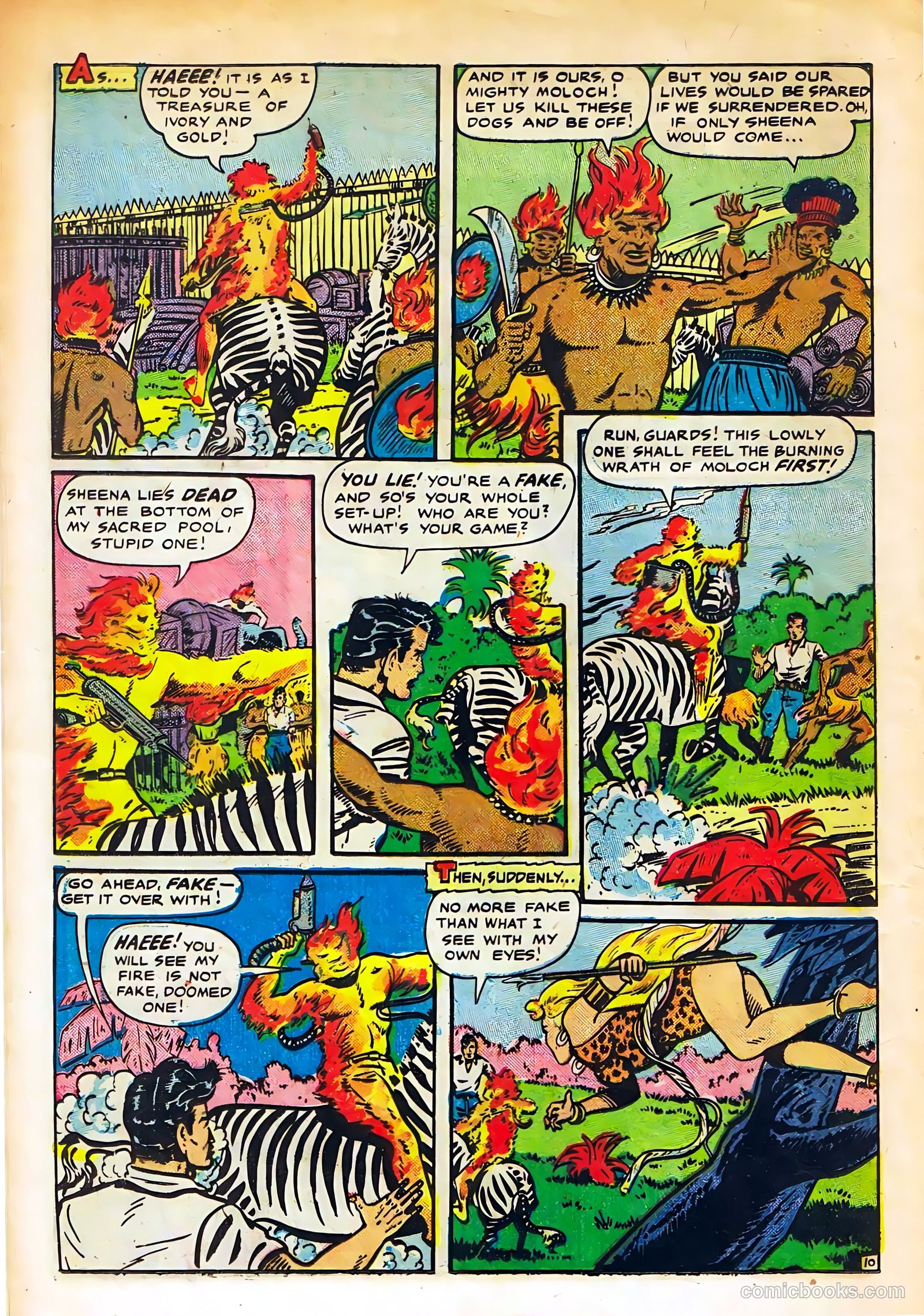Sheena, Queen of the Jungle #11 (1951, Real Adventures Pub. Co., Inc.) — page 12 of 36