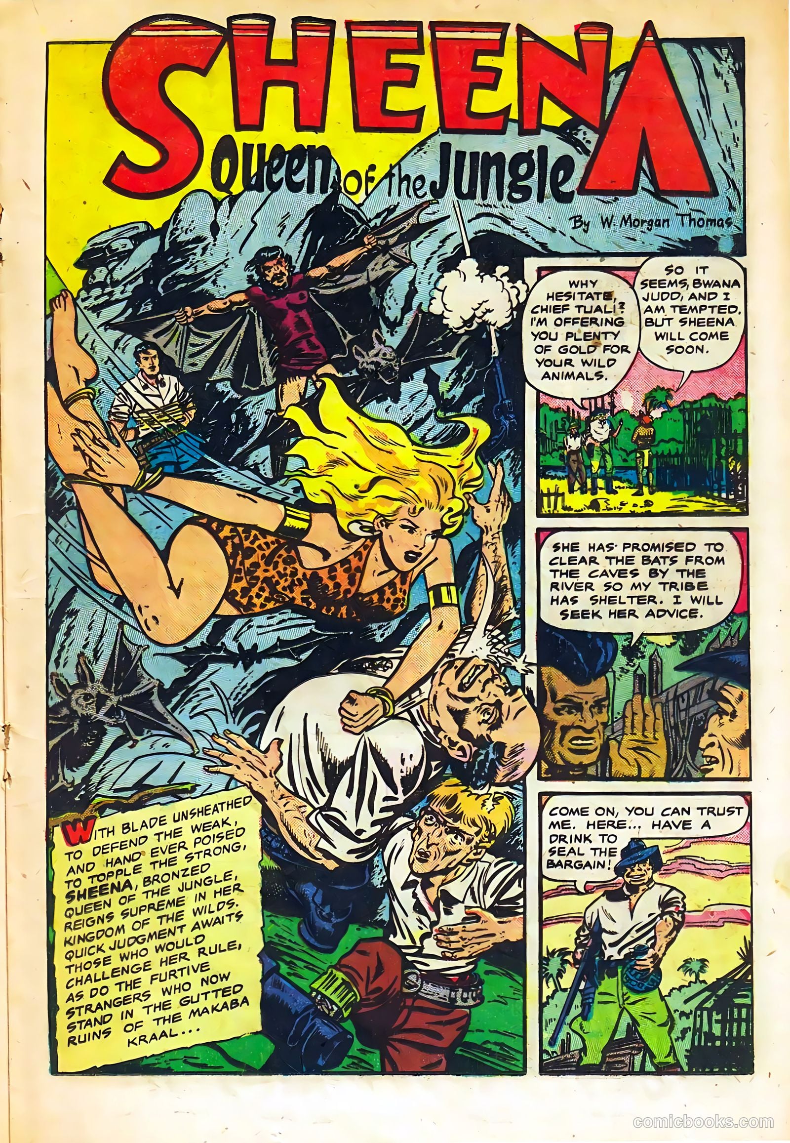 Sheena, Queen of the Jungle #11 (1951, Real Adventures Pub. Co., Inc.) — page 17 of 36