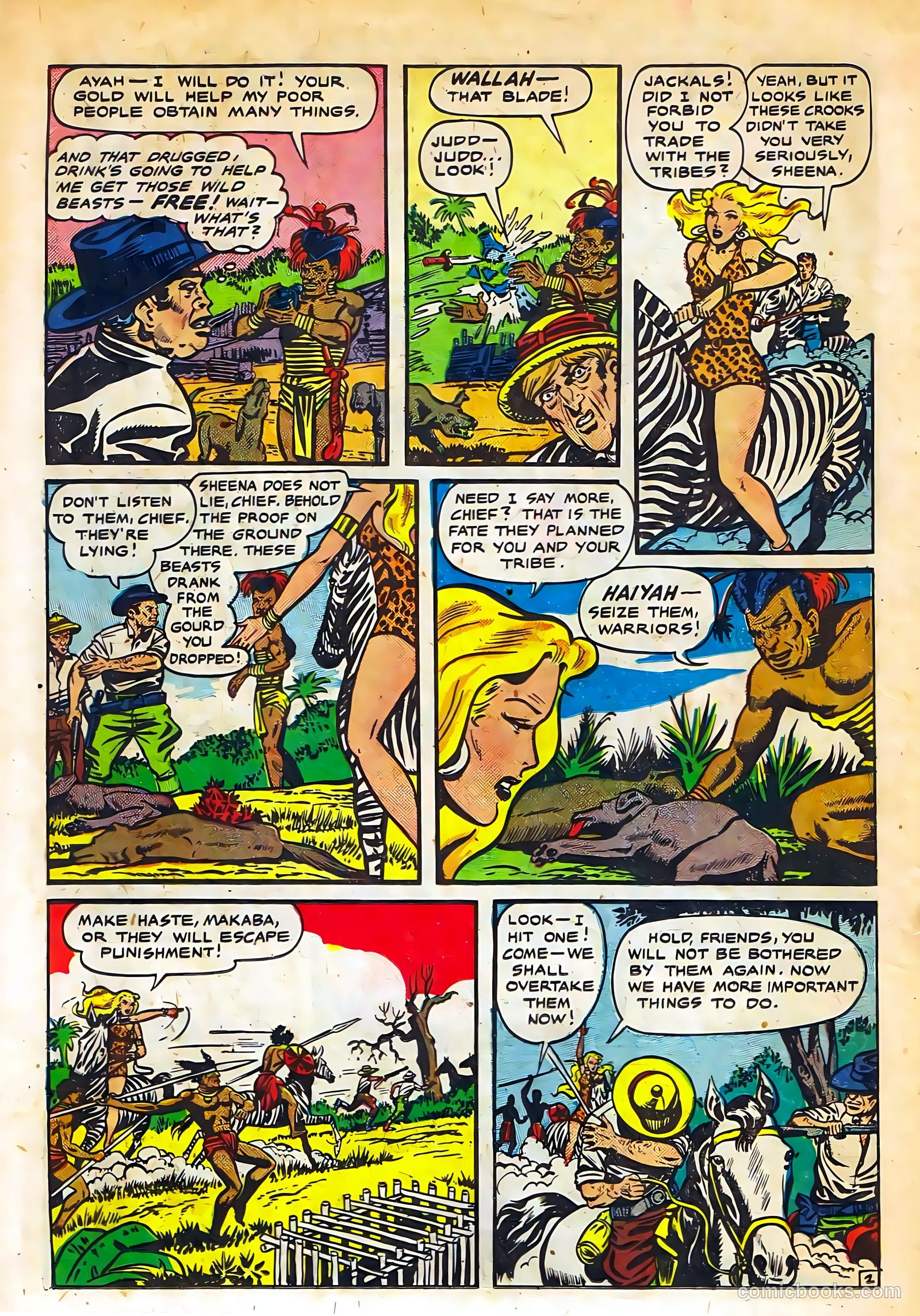 Sheena, Queen of the Jungle #11 (1951, Real Adventures Pub. Co., Inc.) — page 18 of 36