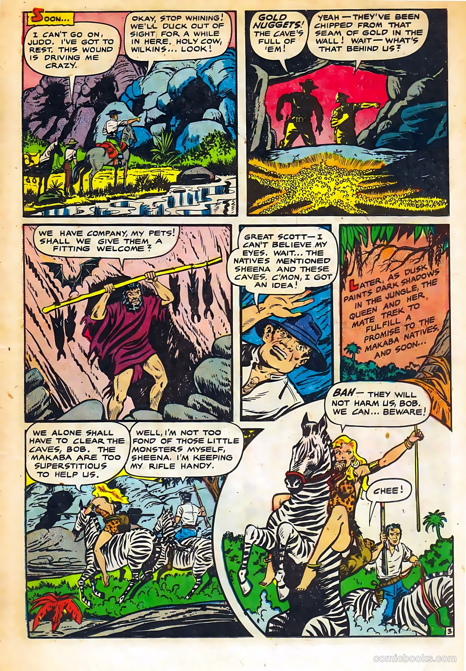 Sheena, Queen of the Jungle #11 (1951, Real Adventures Pub. Co., Inc.) — page 19 of 36
