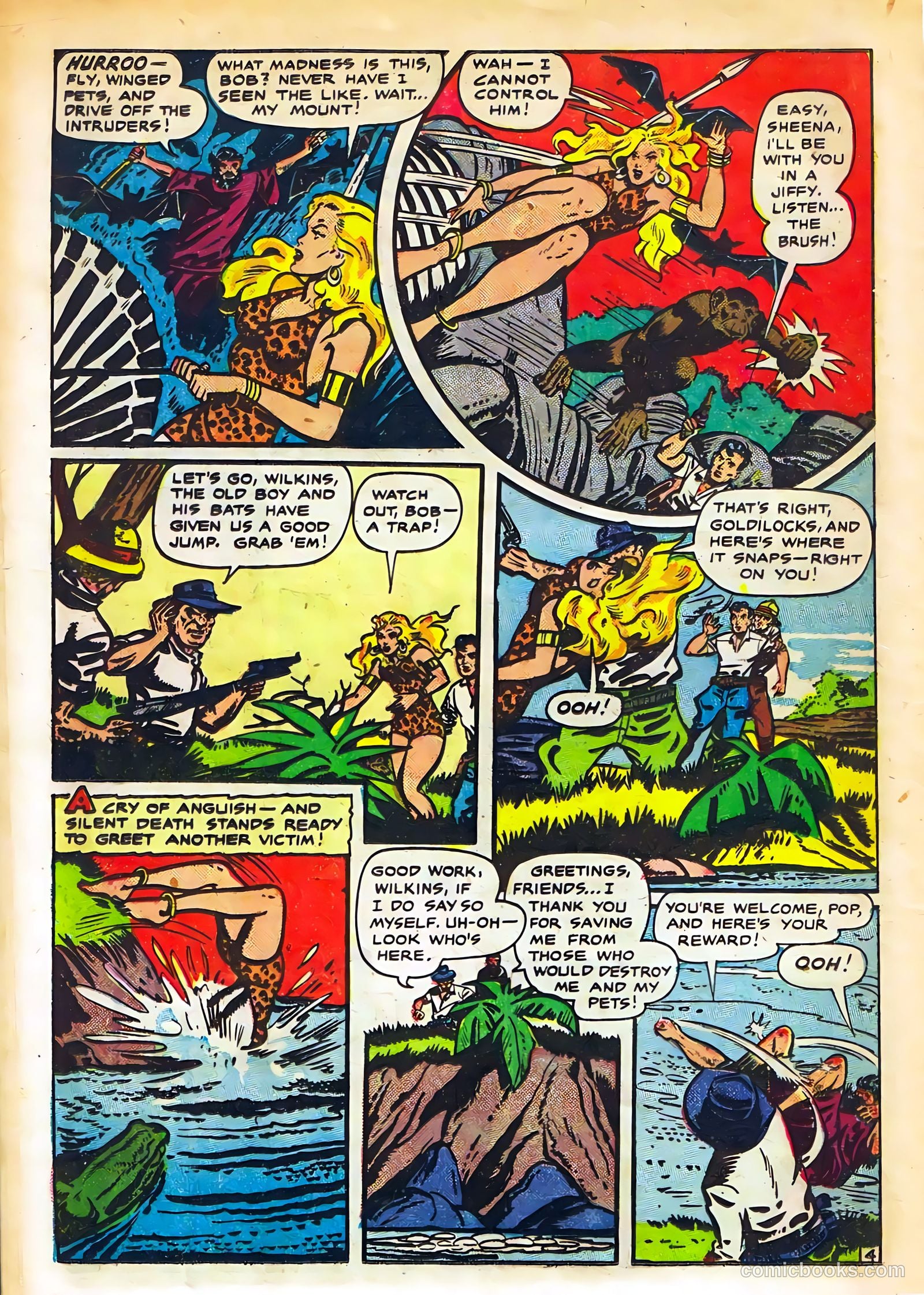 Sheena, Queen of the Jungle #11 (1951, Real Adventures Pub. Co., Inc.) — page 20 of 36