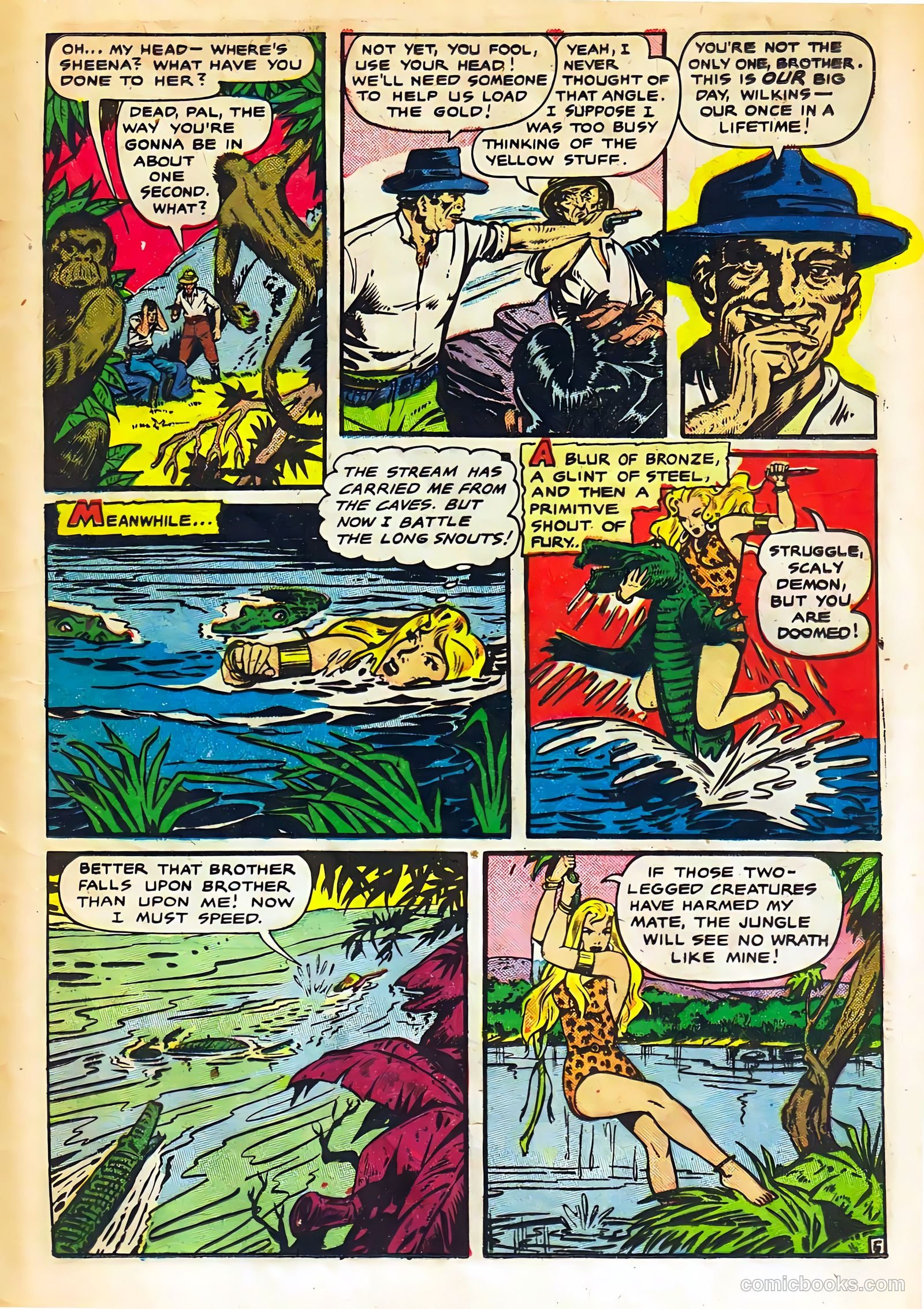 Sheena, Queen of the Jungle #11 (1951, Real Adventures Pub. Co., Inc.) — page 21 of 36