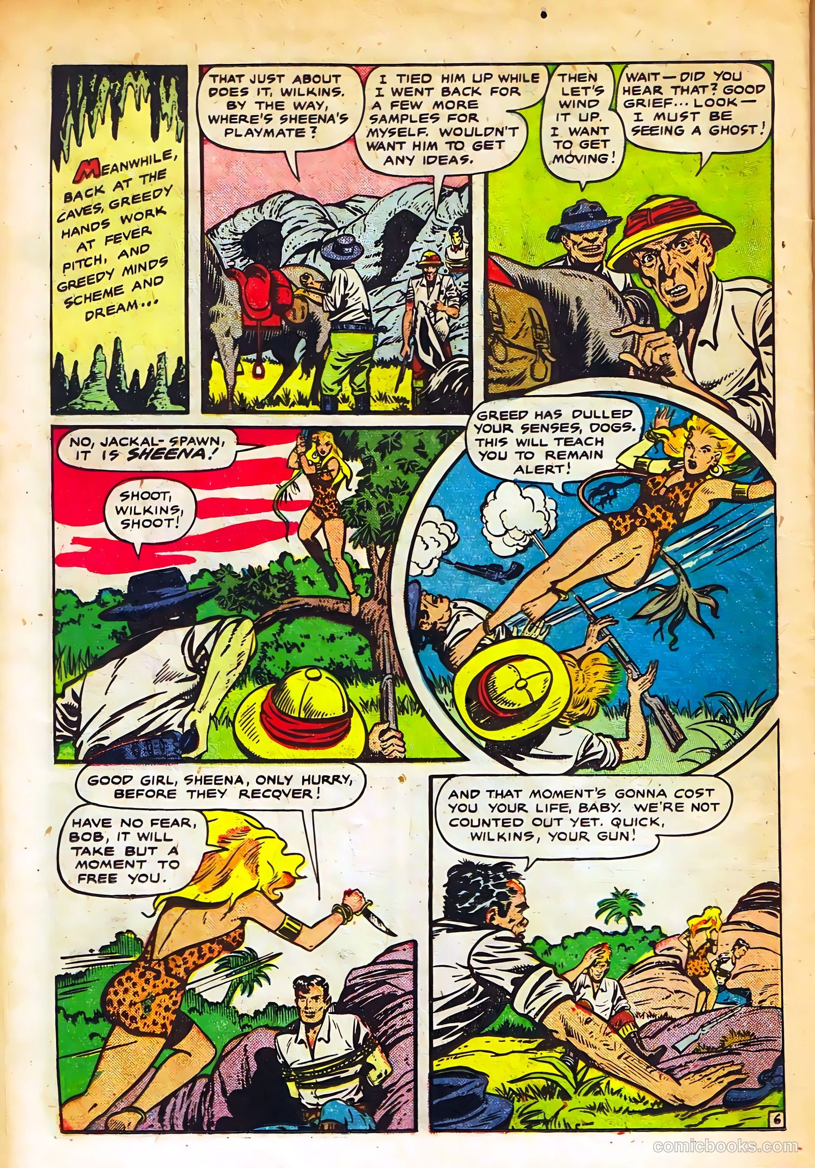 Sheena, Queen of the Jungle #11 (1951, Real Adventures Pub. Co., Inc.) — page 22 of 36