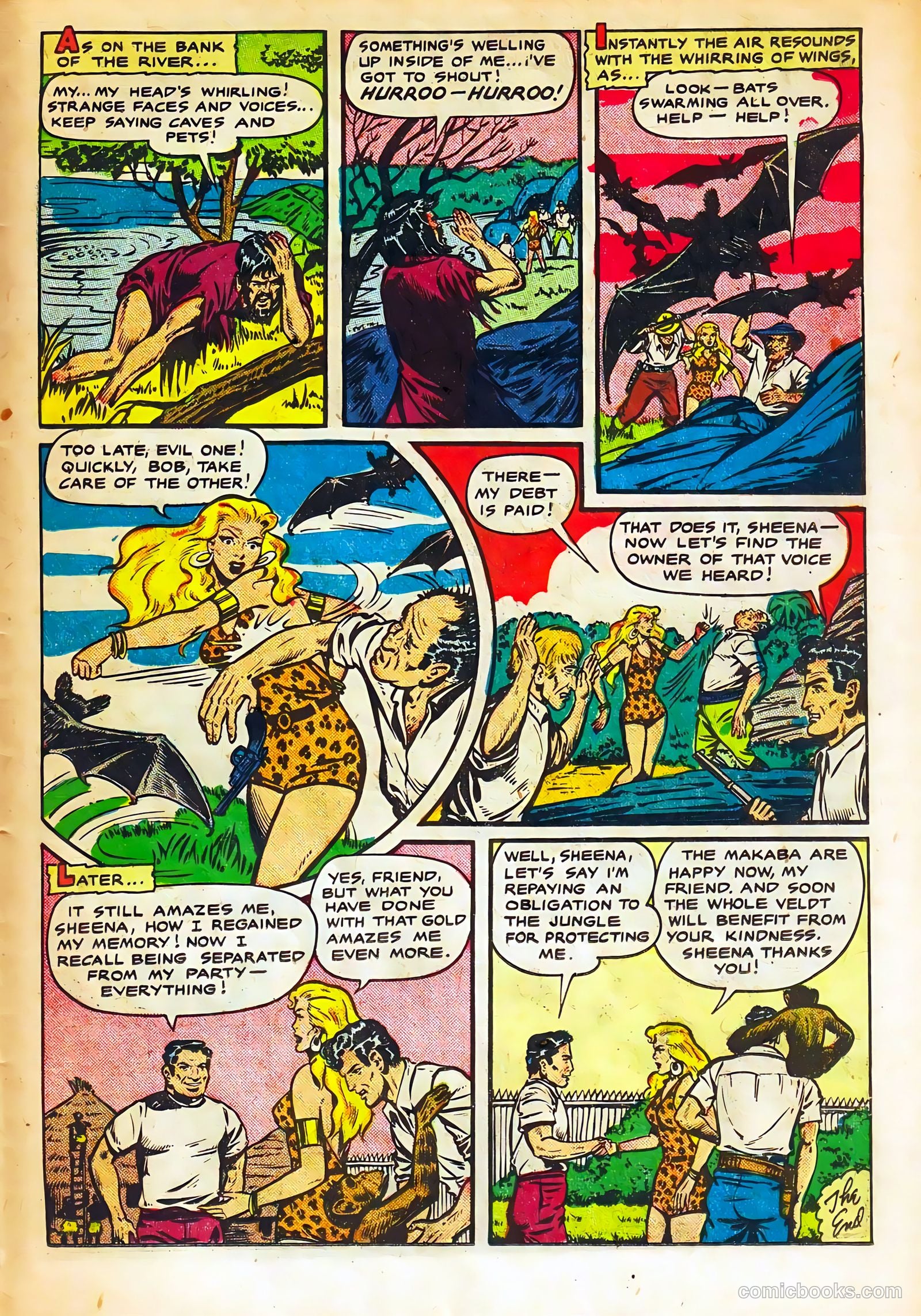 Sheena, Queen of the Jungle #11 (1951, Real Adventures Pub. Co., Inc.) — page 23 of 36