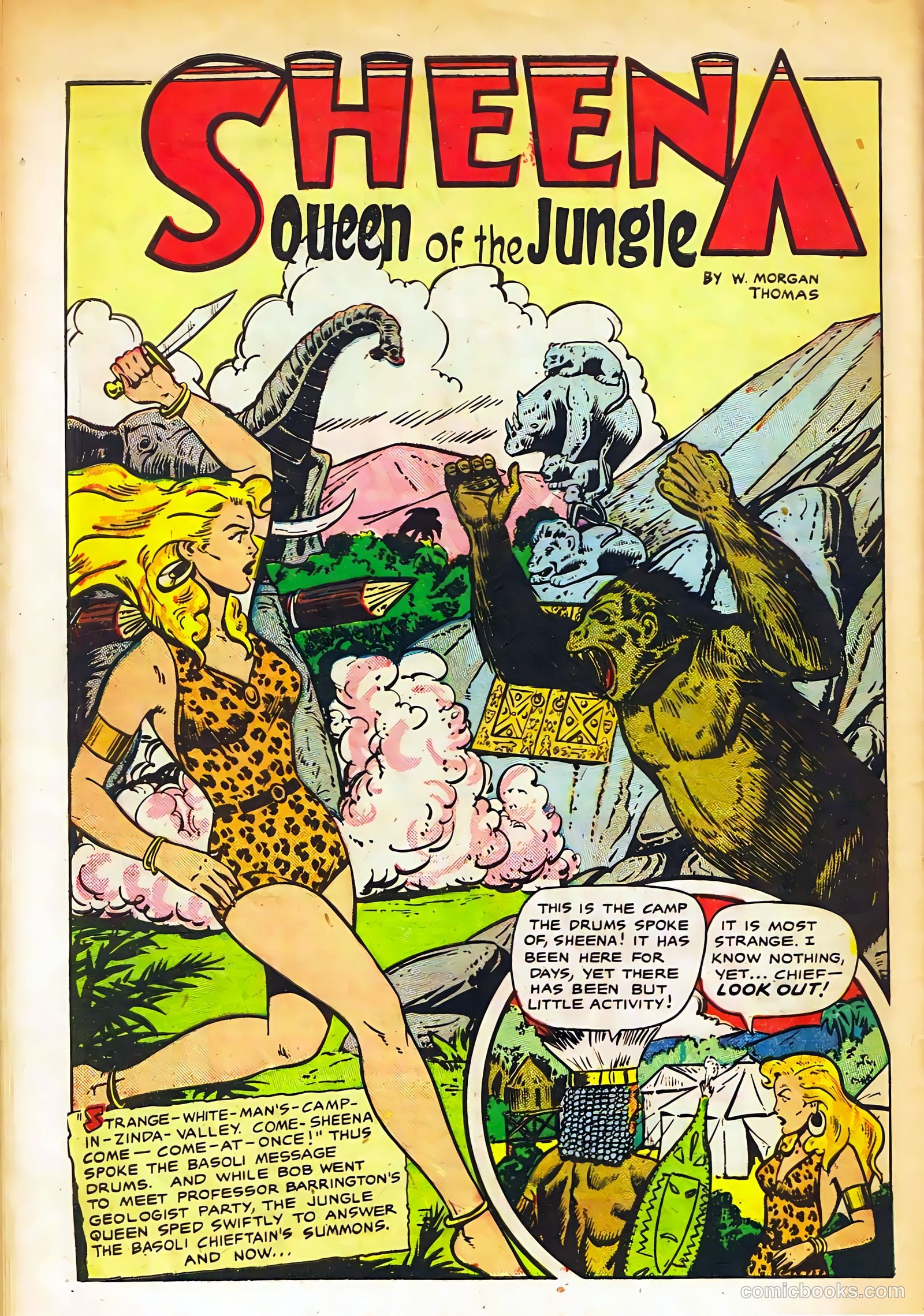 Sheena, Queen of the Jungle #11 (1951, Real Adventures Pub. Co., Inc.) — page 28 of 36