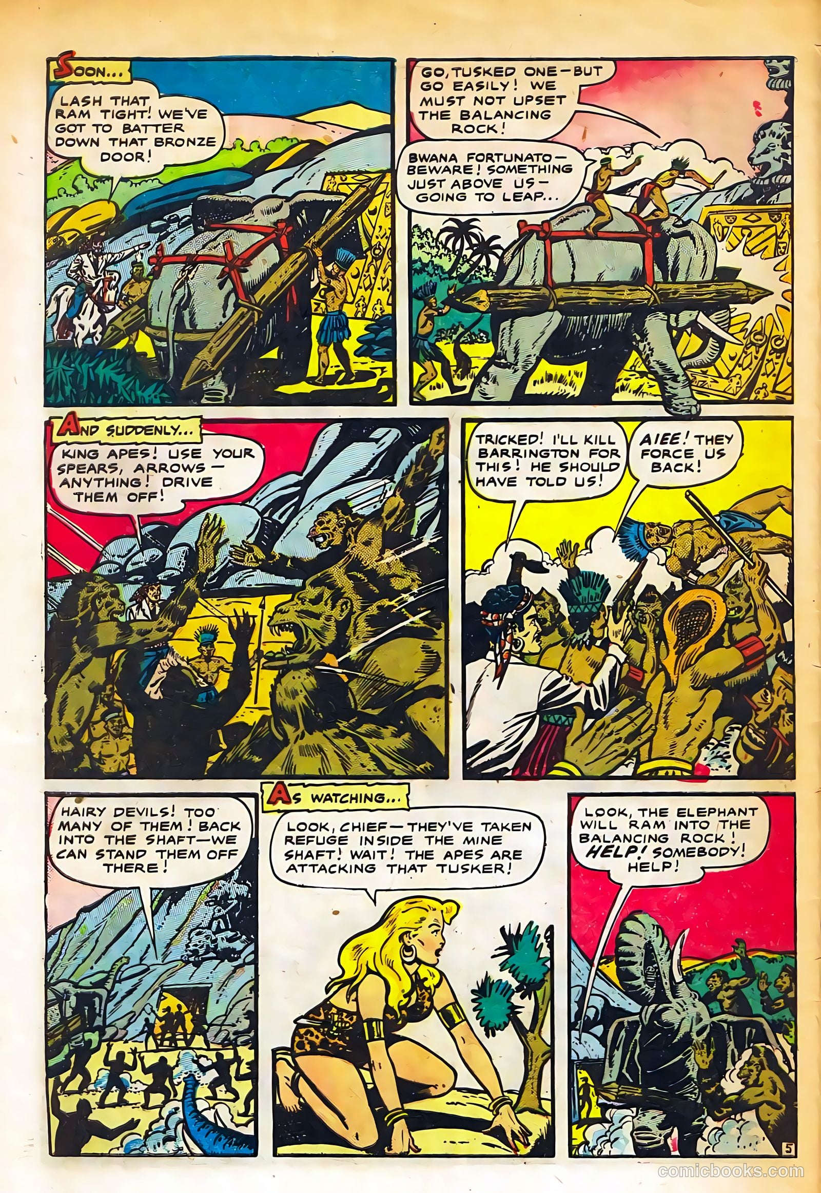 Sheena, Queen of the Jungle #11 (1951, Real Adventures Pub. Co., Inc.) — page 32 of 36