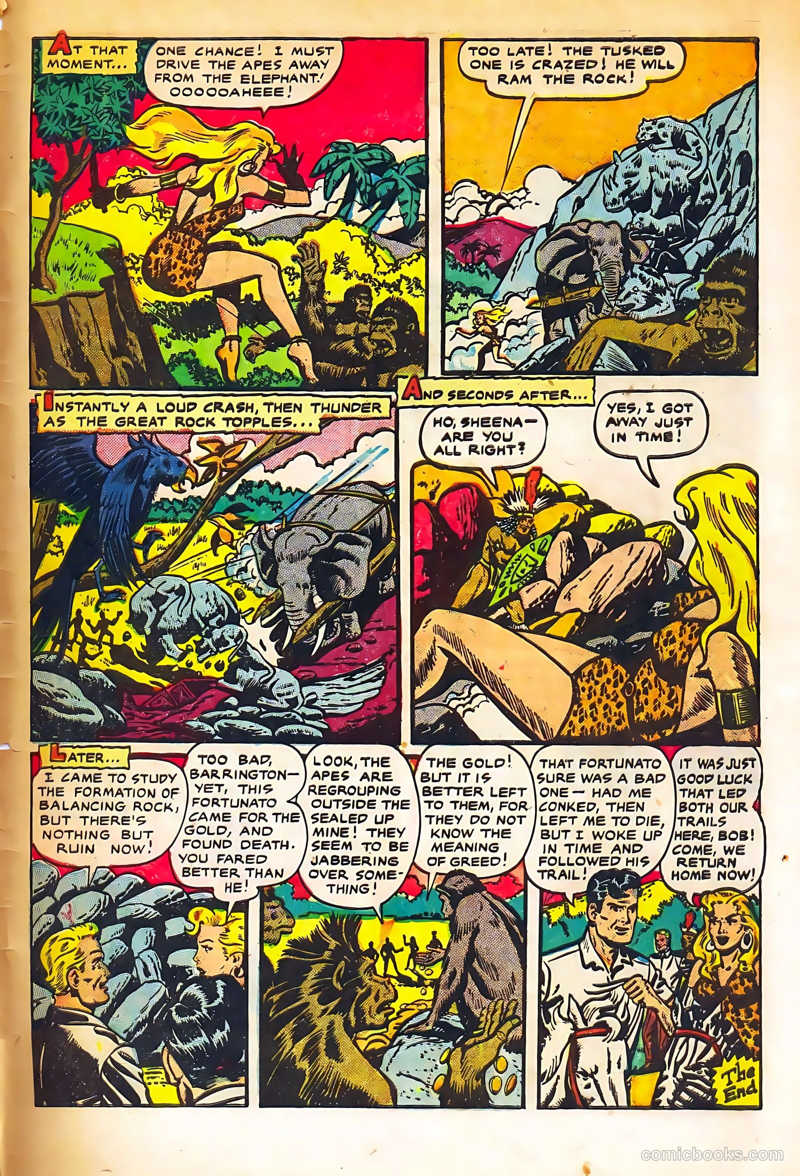 Sheena, Queen of the Jungle #11 (1951, Real Adventures Pub. Co., Inc.) — page 33 of 36