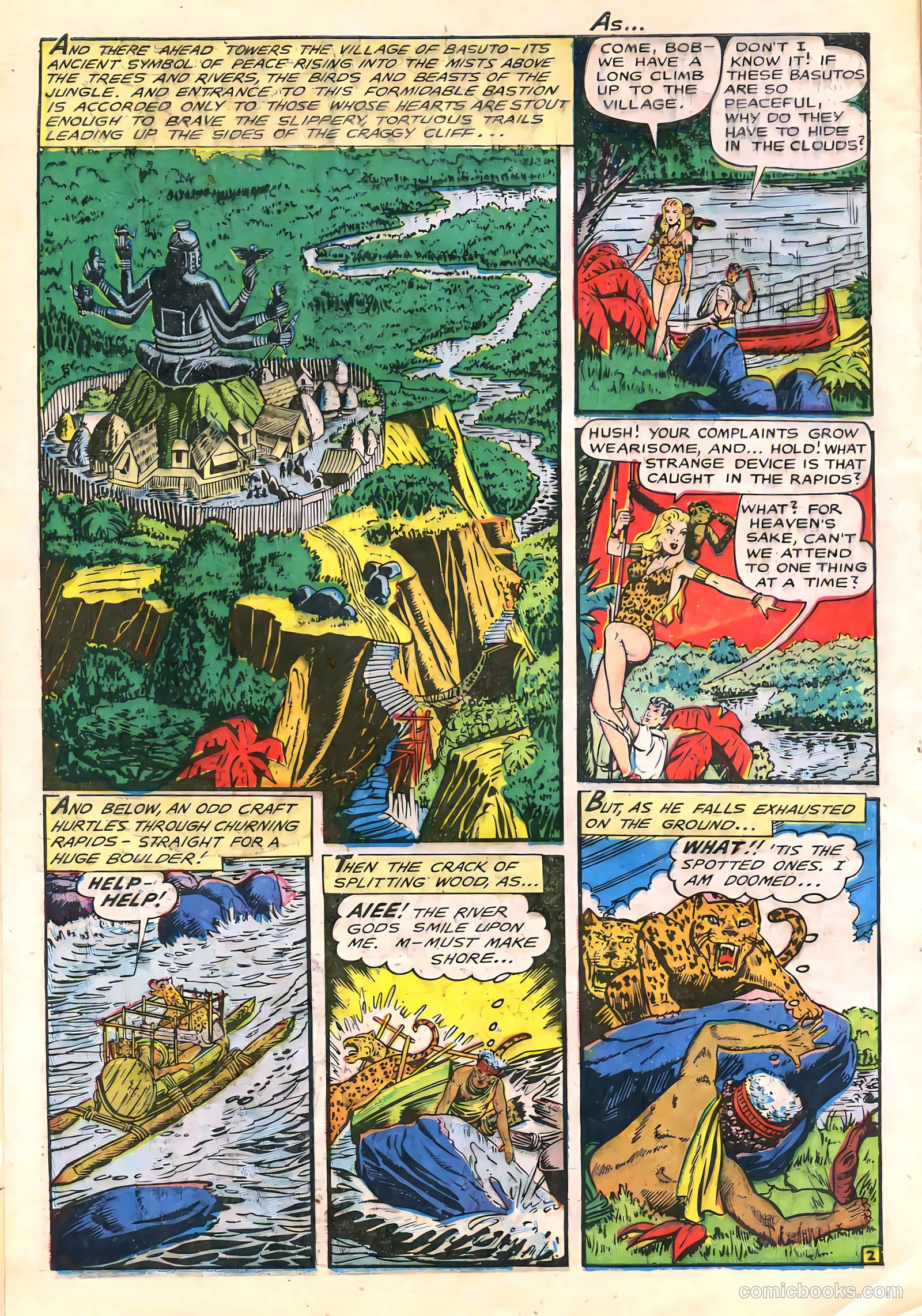 Sheena, Queen of the Jungle #6 (1950, Real Adventures Pub. Co., Inc.) — page 4 of 52
