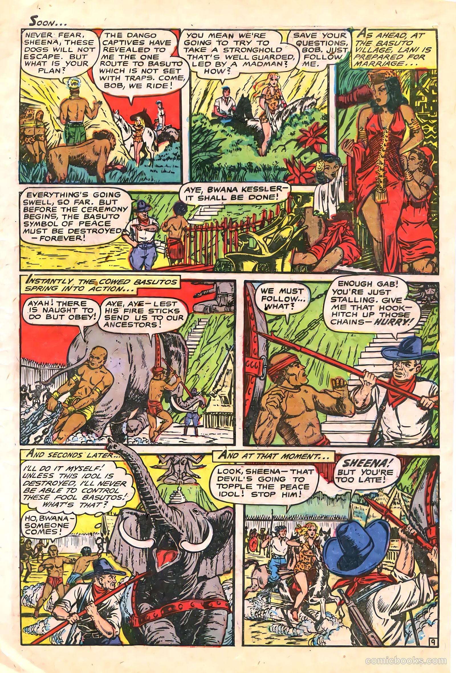 Sheena, Queen of the Jungle #6 (1950, Real Adventures Pub. Co., Inc.) — page 11 of 52