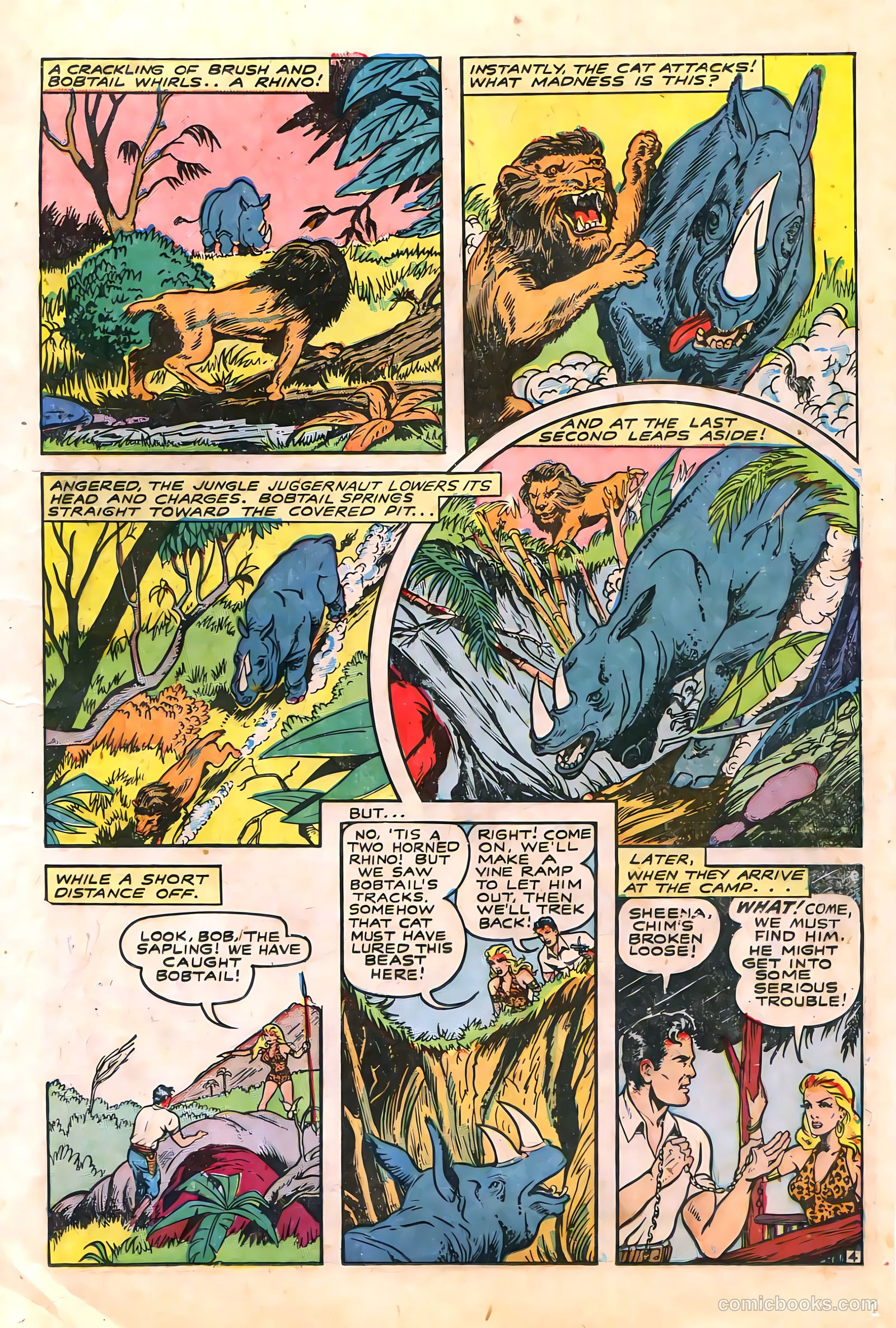 Sheena, Queen of the Jungle #6 (1950, Real Adventures Pub. Co., Inc.) — page 17 of 52