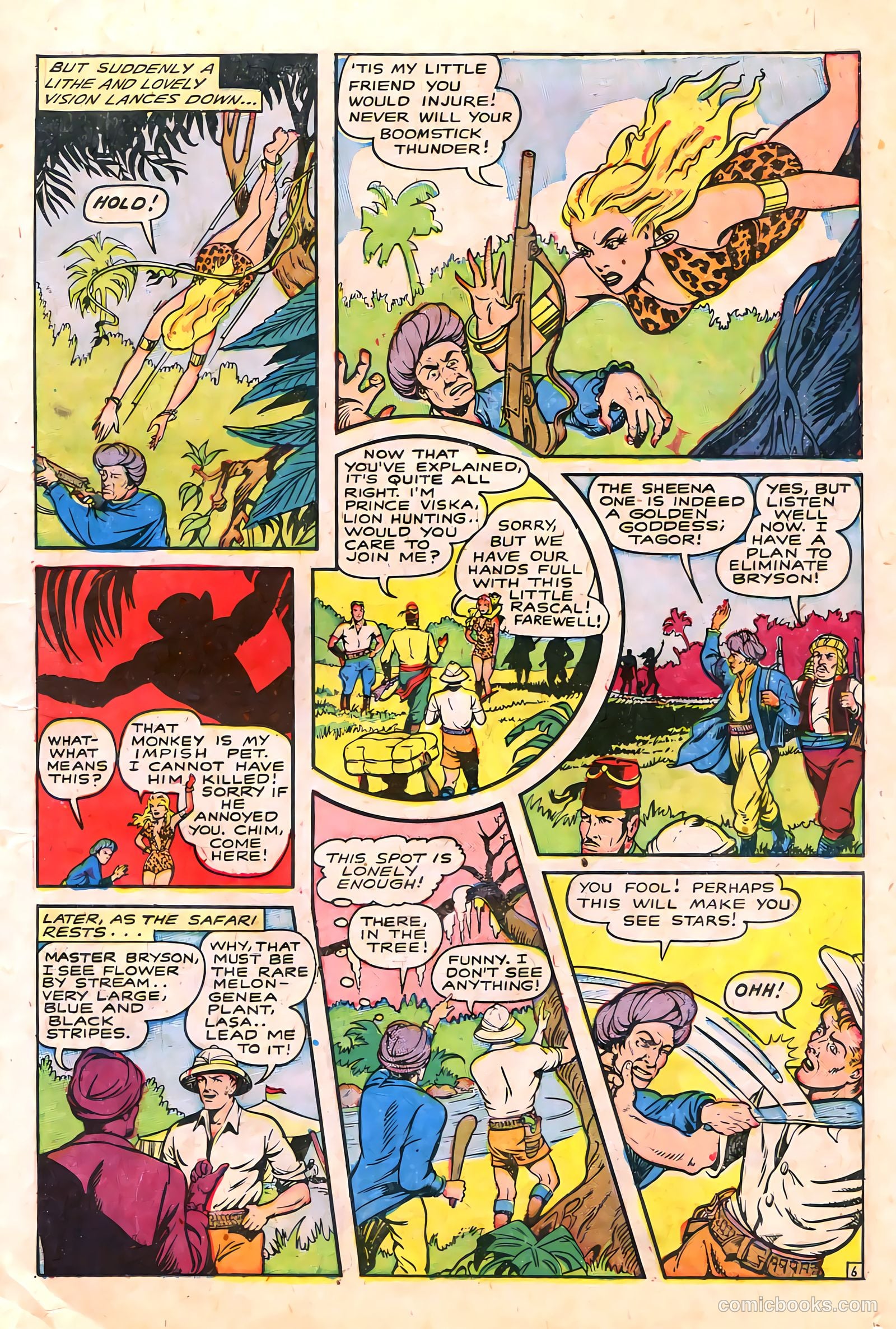 Sheena, Queen of the Jungle #6 (1950, Real Adventures Pub. Co., Inc.) — page 19 of 52