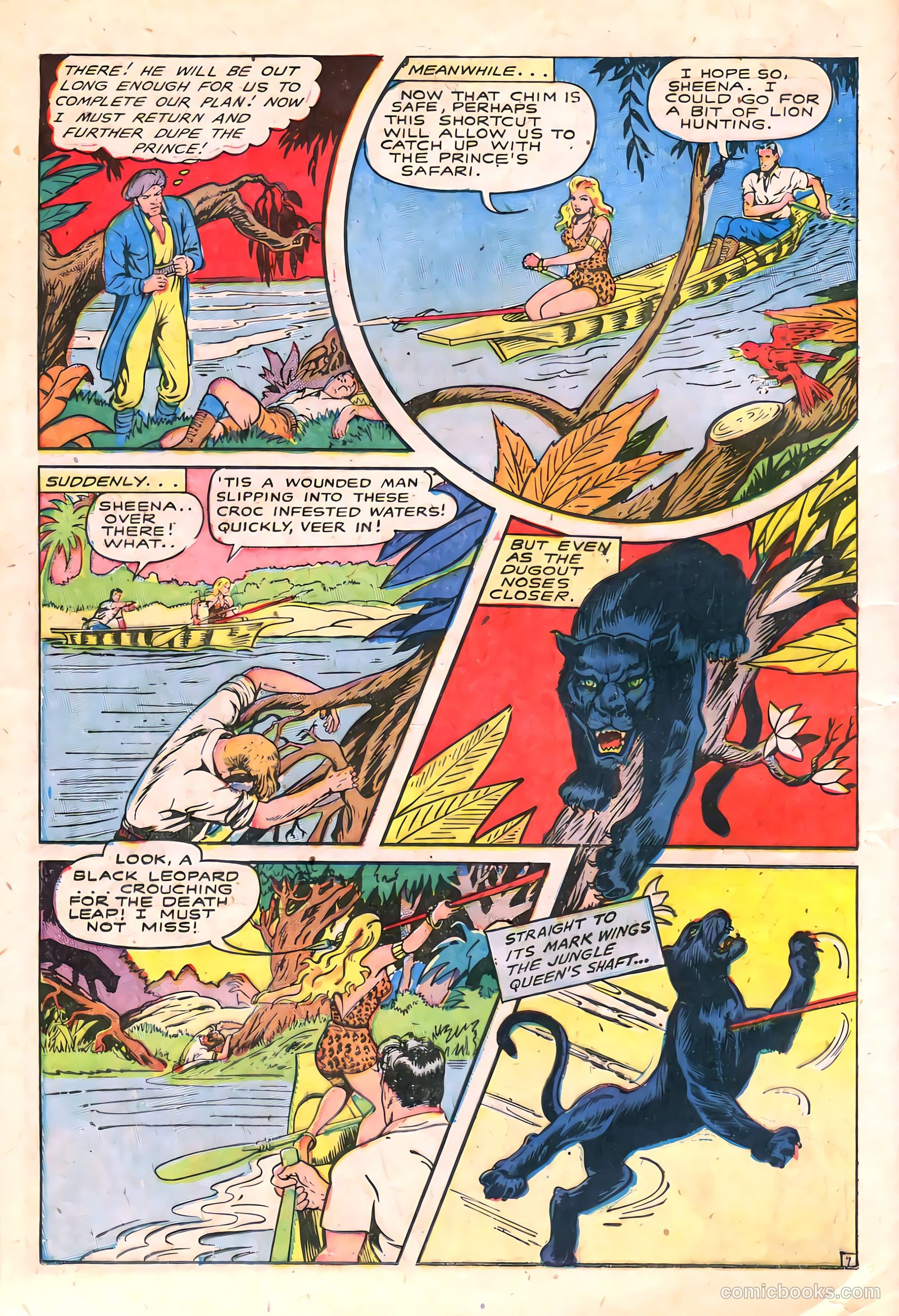 Sheena, Queen of the Jungle #6 (1950, Real Adventures Pub. Co., Inc.) — page 20 of 52