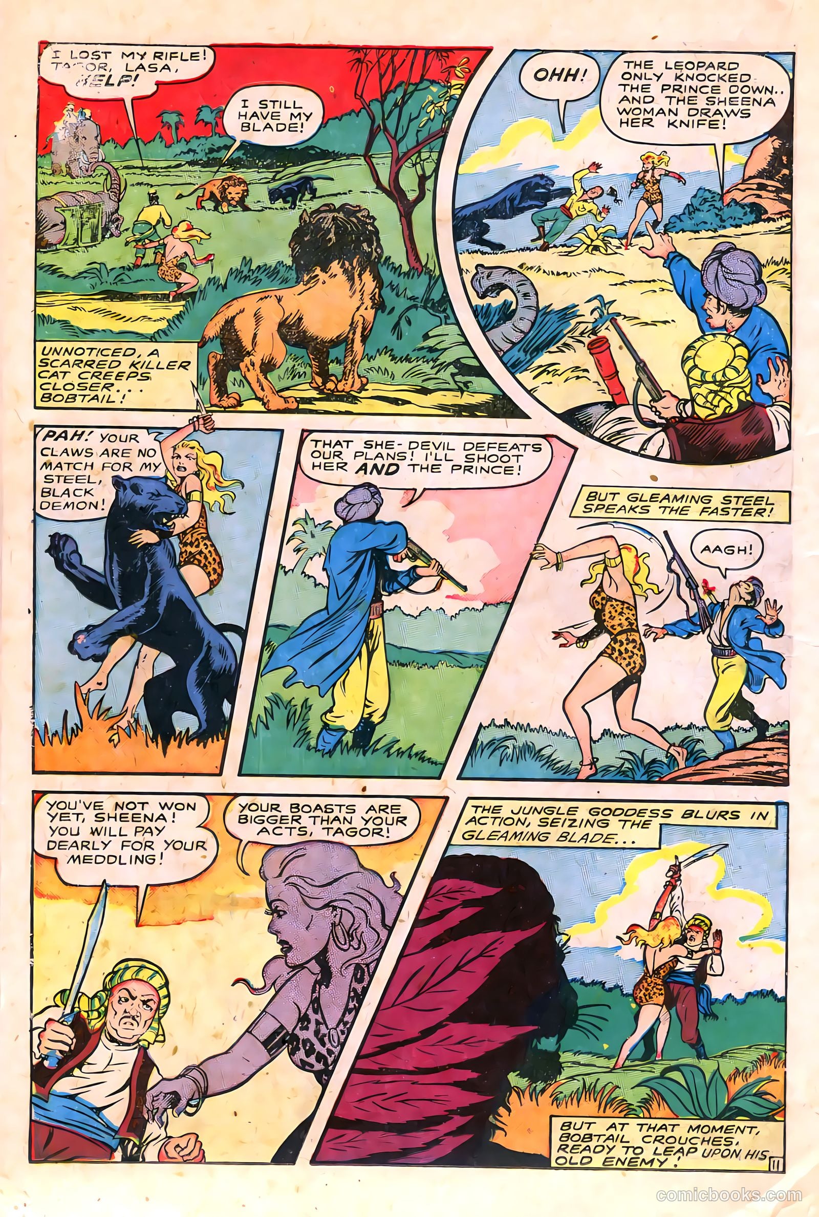 Sheena, Queen of the Jungle #6 (1950, Real Adventures Pub. Co., Inc.) — page 24 of 52