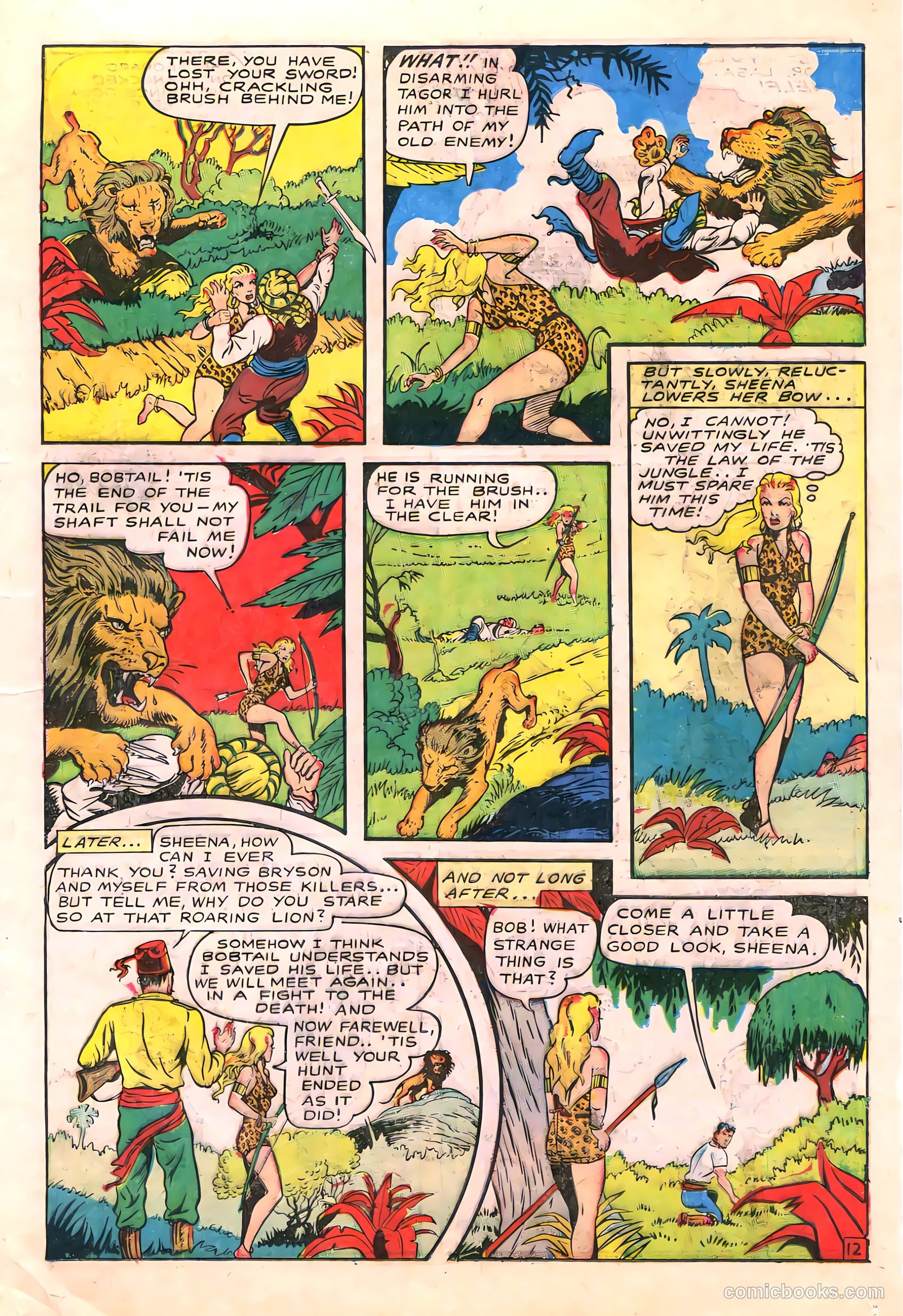 Sheena, Queen of the Jungle #6 (1950, Real Adventures Pub. Co., Inc.) — page 25 of 52