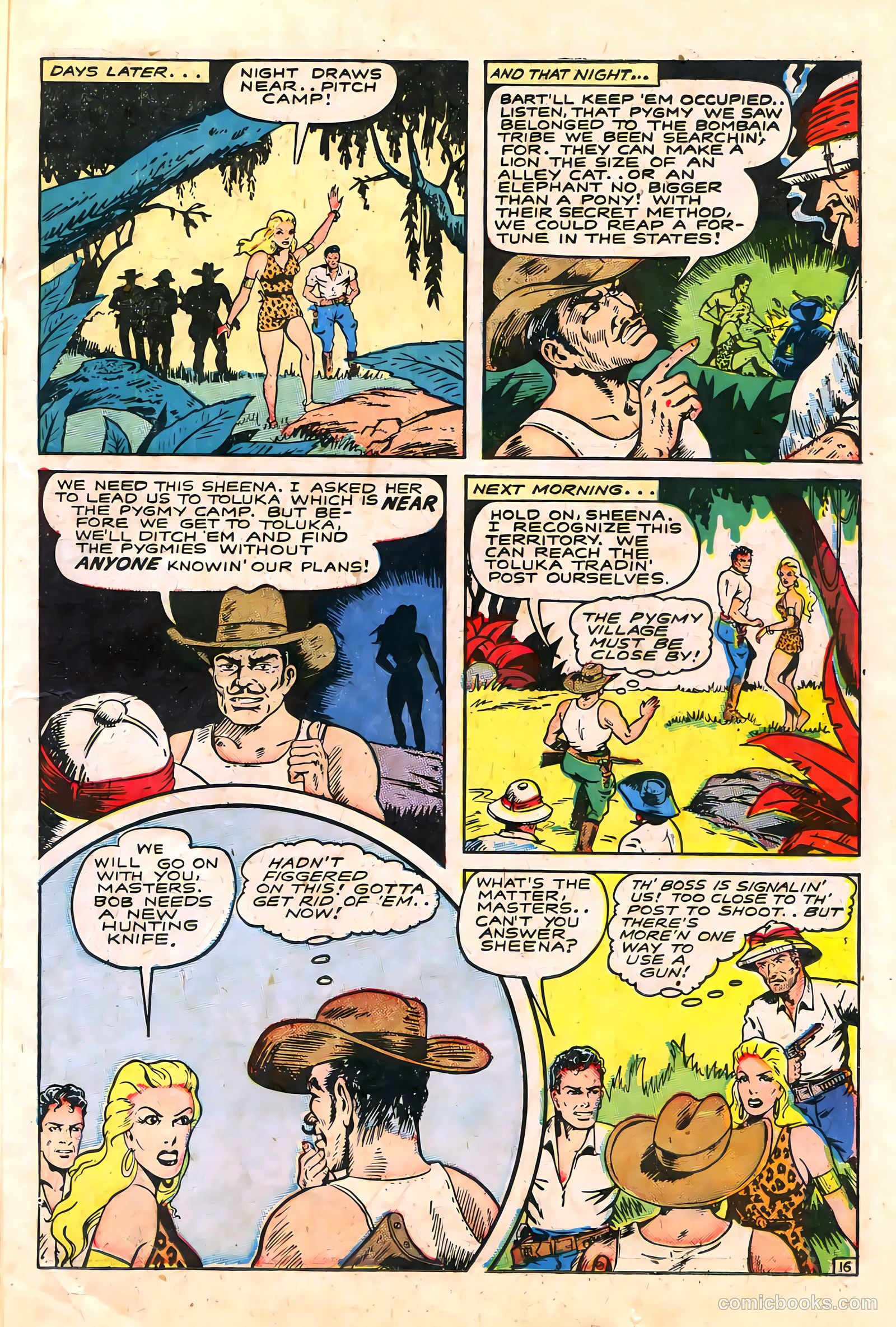 Sheena, Queen of the Jungle #6 (1950, Real Adventures Pub. Co., Inc.) — page 29 of 52