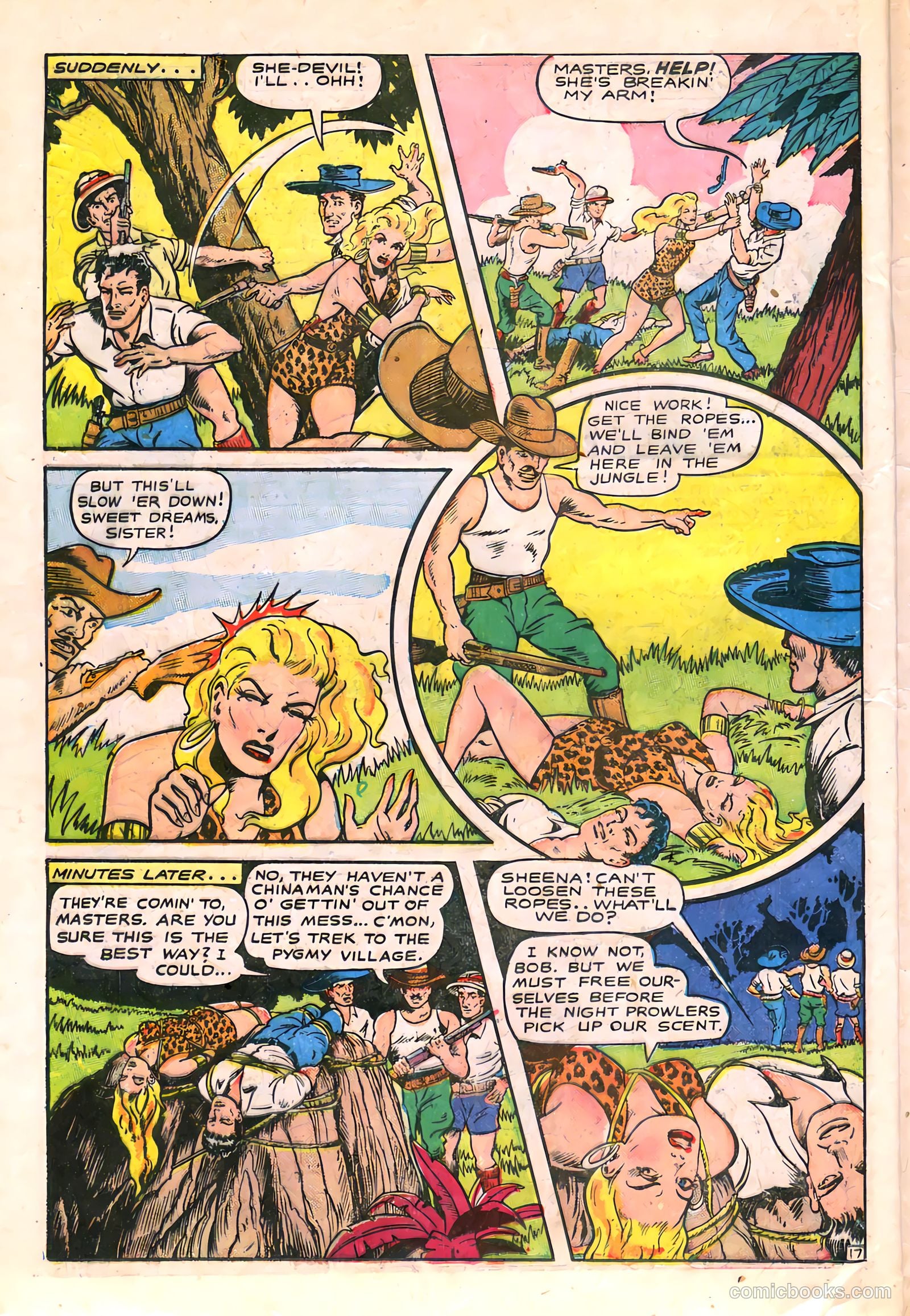 Sheena, Queen of the Jungle #6 (1950, Real Adventures Pub. Co., Inc.) — page 30 of 52