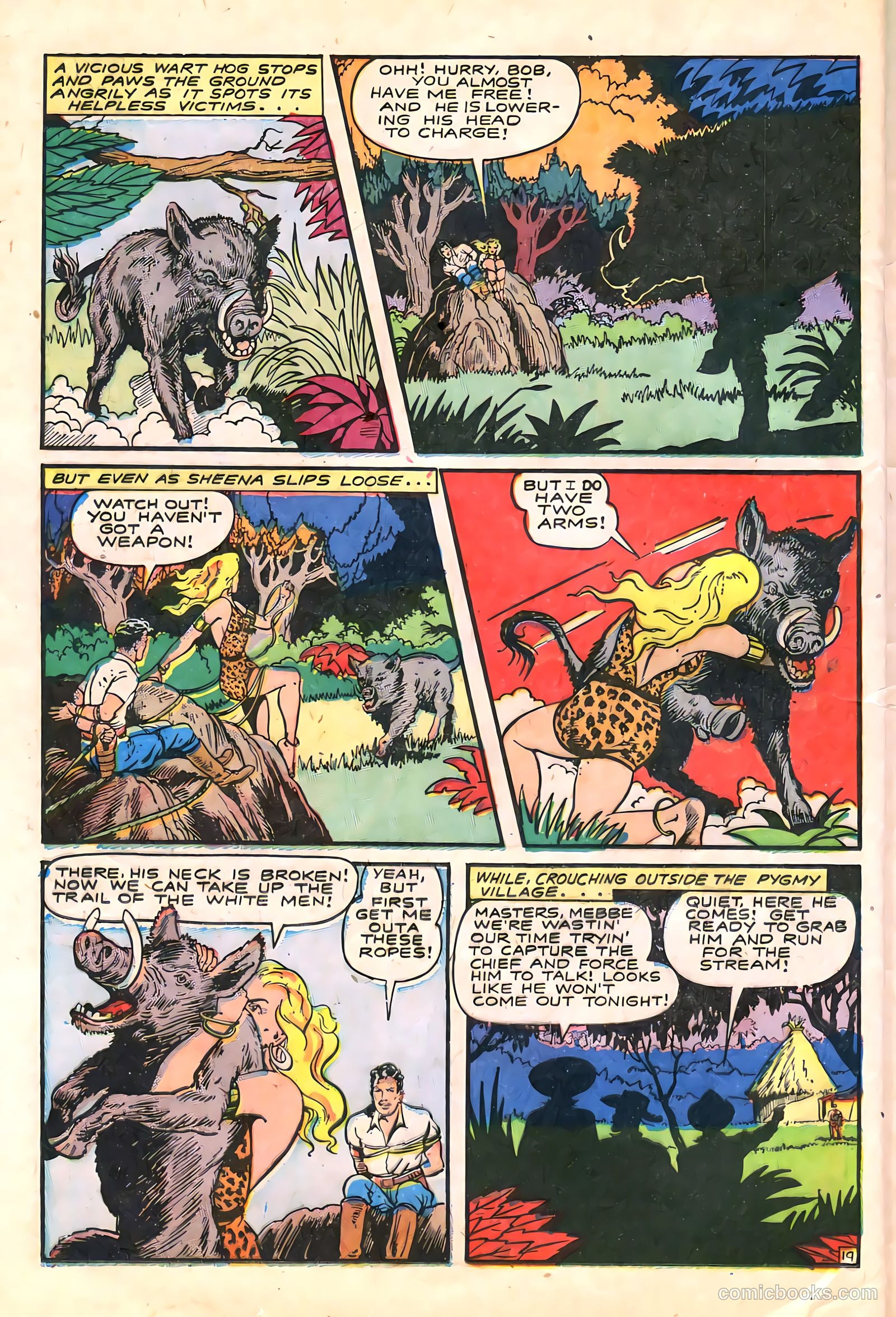 Sheena, Queen of the Jungle #6 (1950, Real Adventures Pub. Co., Inc.) — page 32 of 52