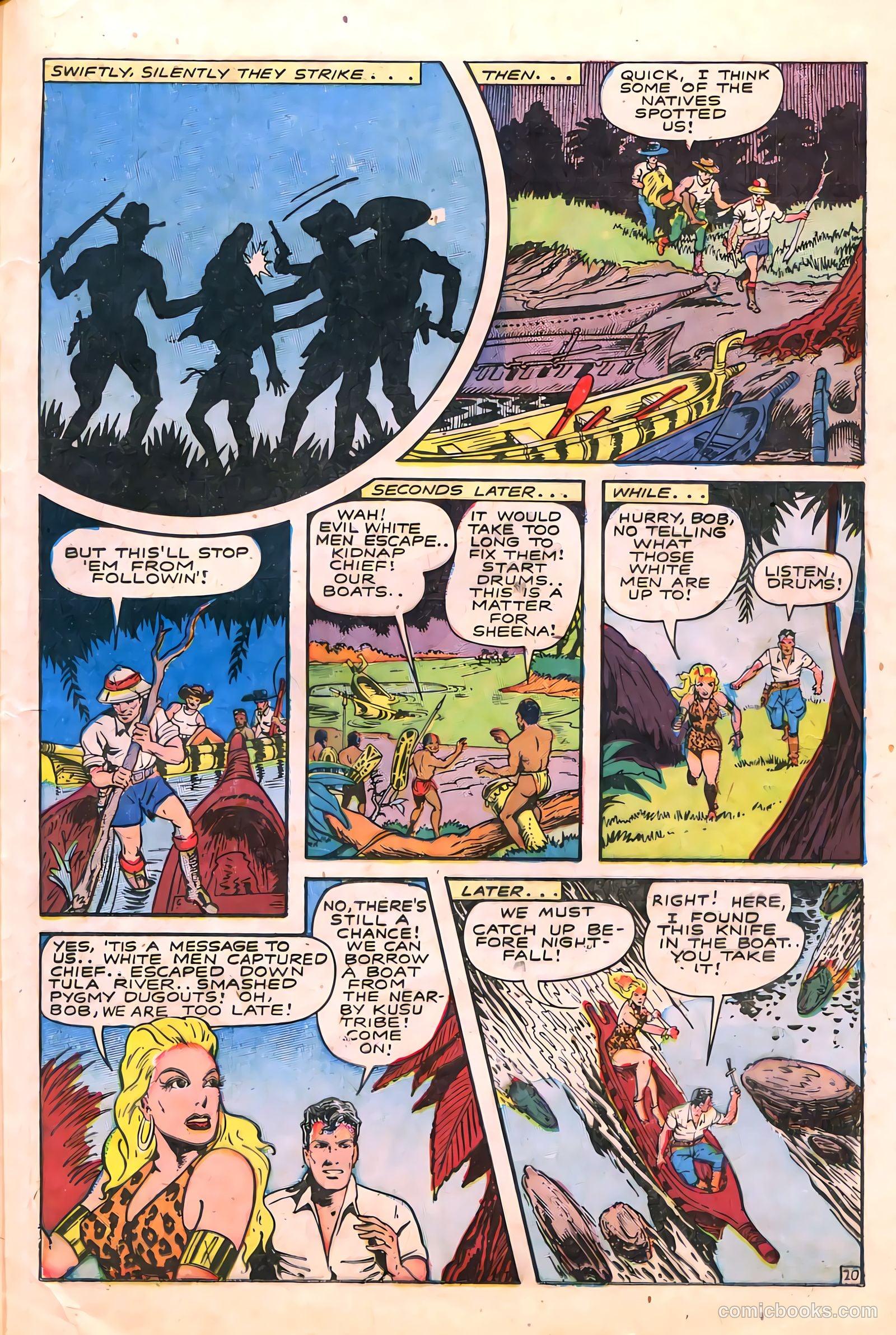 Sheena, Queen of the Jungle #6 (1950, Real Adventures Pub. Co., Inc.) — page 33 of 52