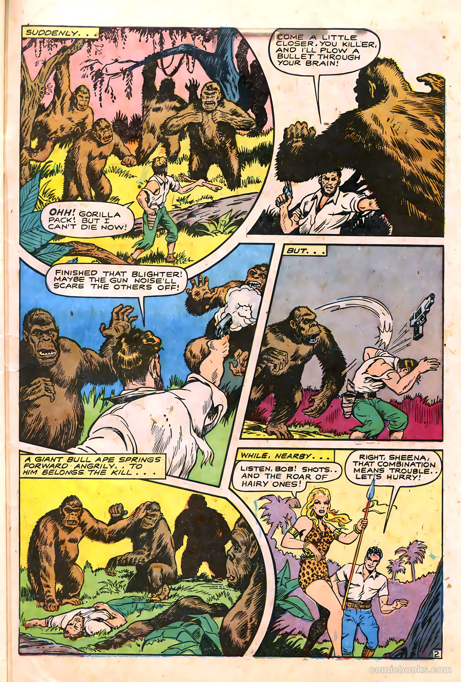 Sheena, Queen of the Jungle #6 (1950, Real Adventures Pub. Co., Inc.) — page 41 of 52