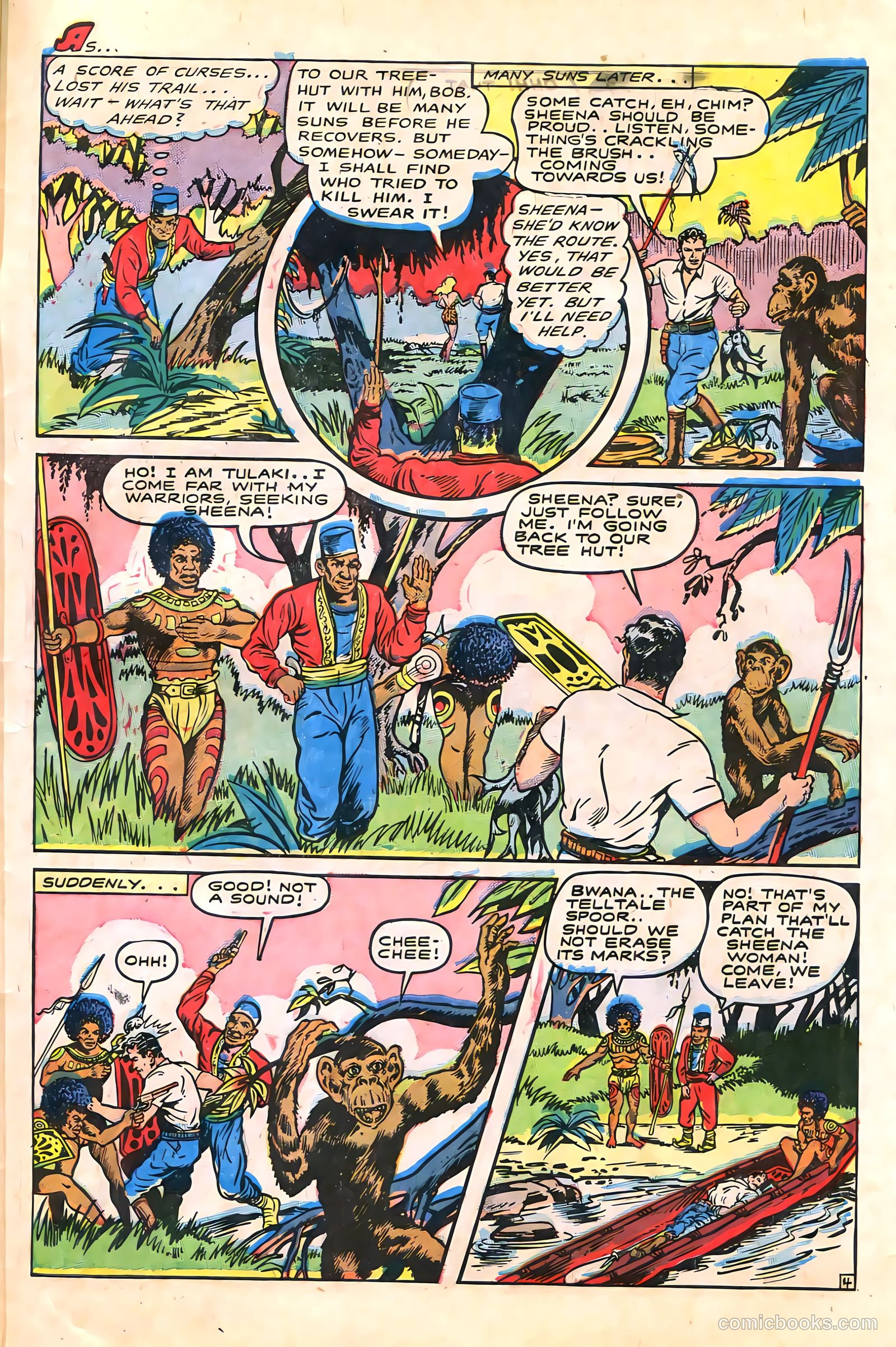 Sheena, Queen of the Jungle #6 (1950, Real Adventures Pub. Co., Inc.) — page 43 of 52