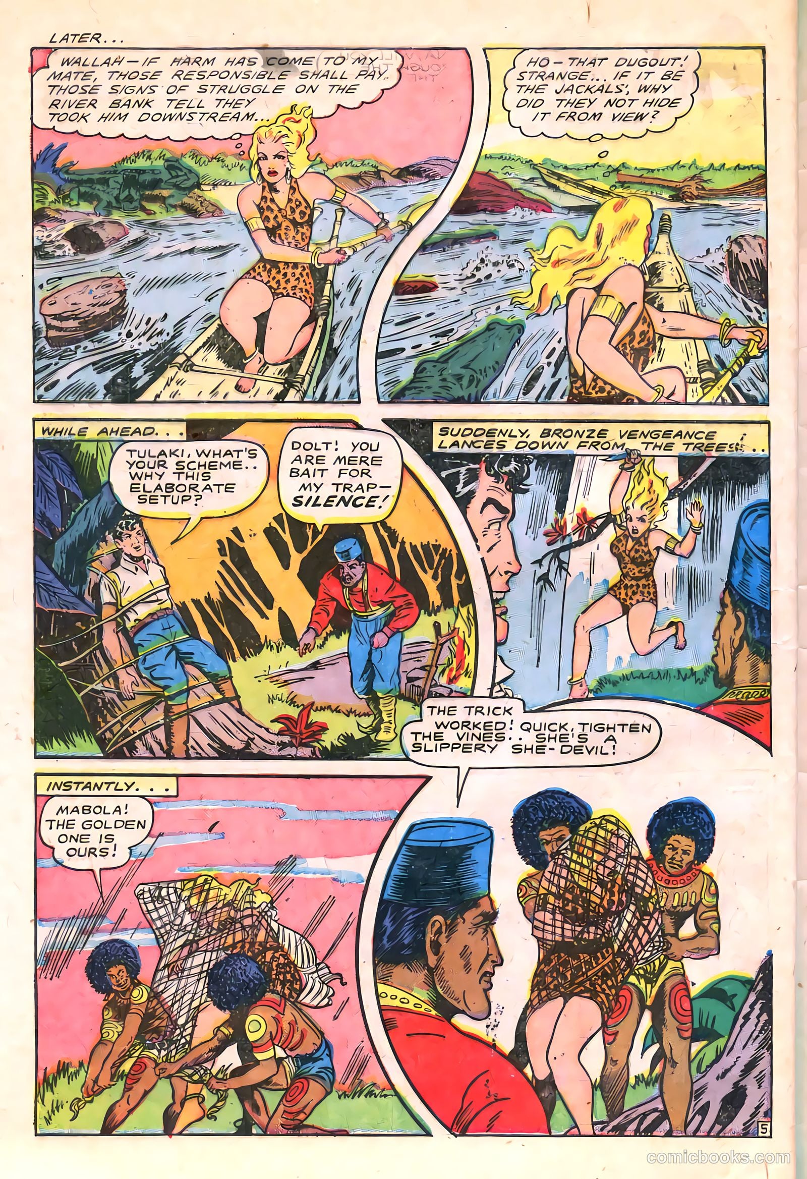 Sheena, Queen of the Jungle #6 (1950, Real Adventures Pub. Co., Inc.) — page 44 of 52