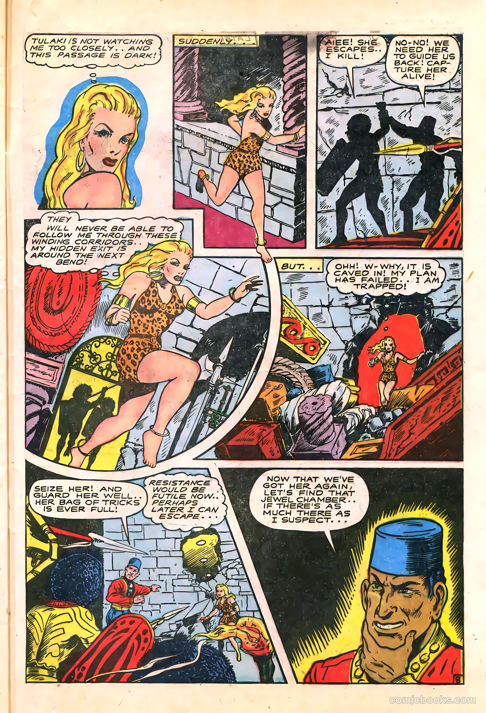 Sheena, Queen of the Jungle #6 (1950, Real Adventures Pub. Co., Inc.) — page 47 of 52