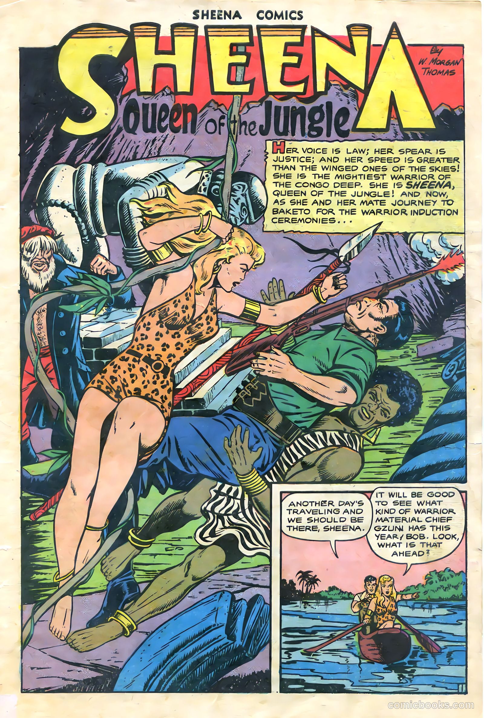Sheena, Queen of the Jungle #9 (1950, Fiction House) — page 3 of 36